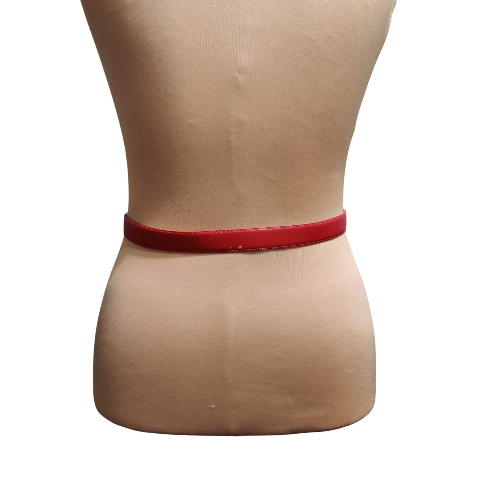 Worthington Worthington Vintage Red Belt Gold Buckle Statement Bombshell Size ONE SIZE - 4 Thumbnail
