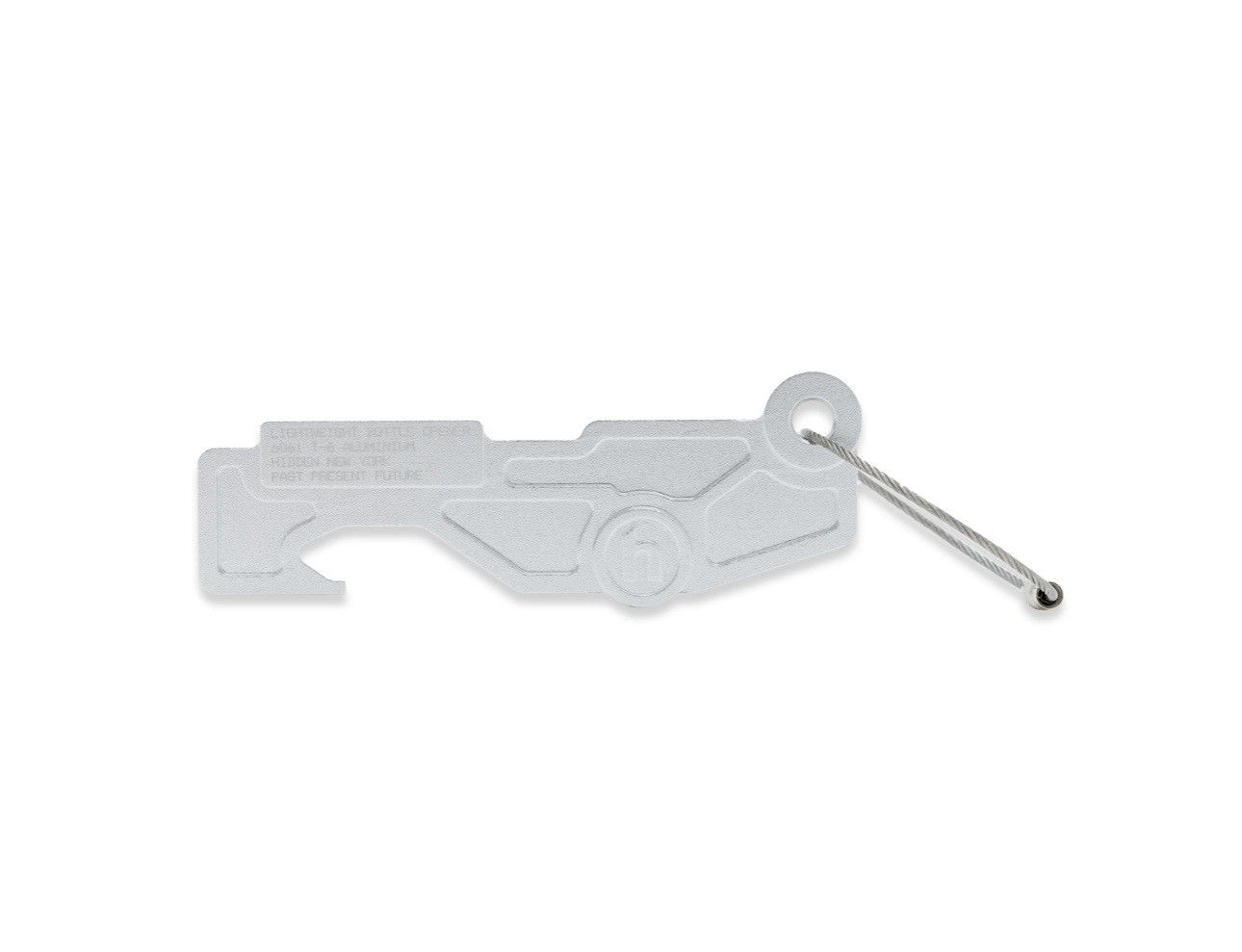 image of Hidden Ny Bottle Opener Keychain in Silver, Men's