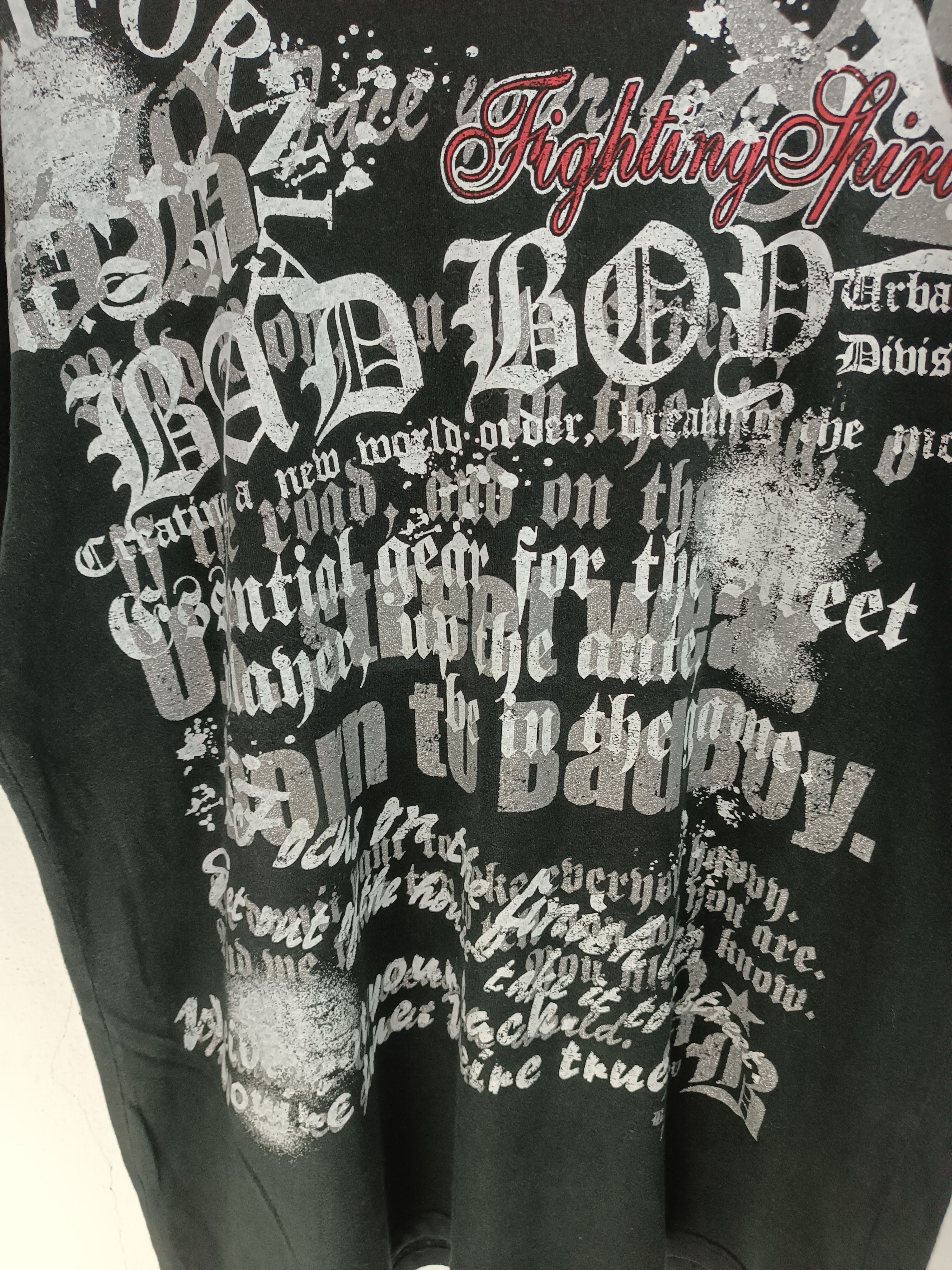 If Six Was Nine VINTAGE Y2K BAD BOY DOUBLE LAYER GOTHIC POEM PUNK VKEI KMIRI Size US XL / EU 56 / 4 - 10 Thumbnail