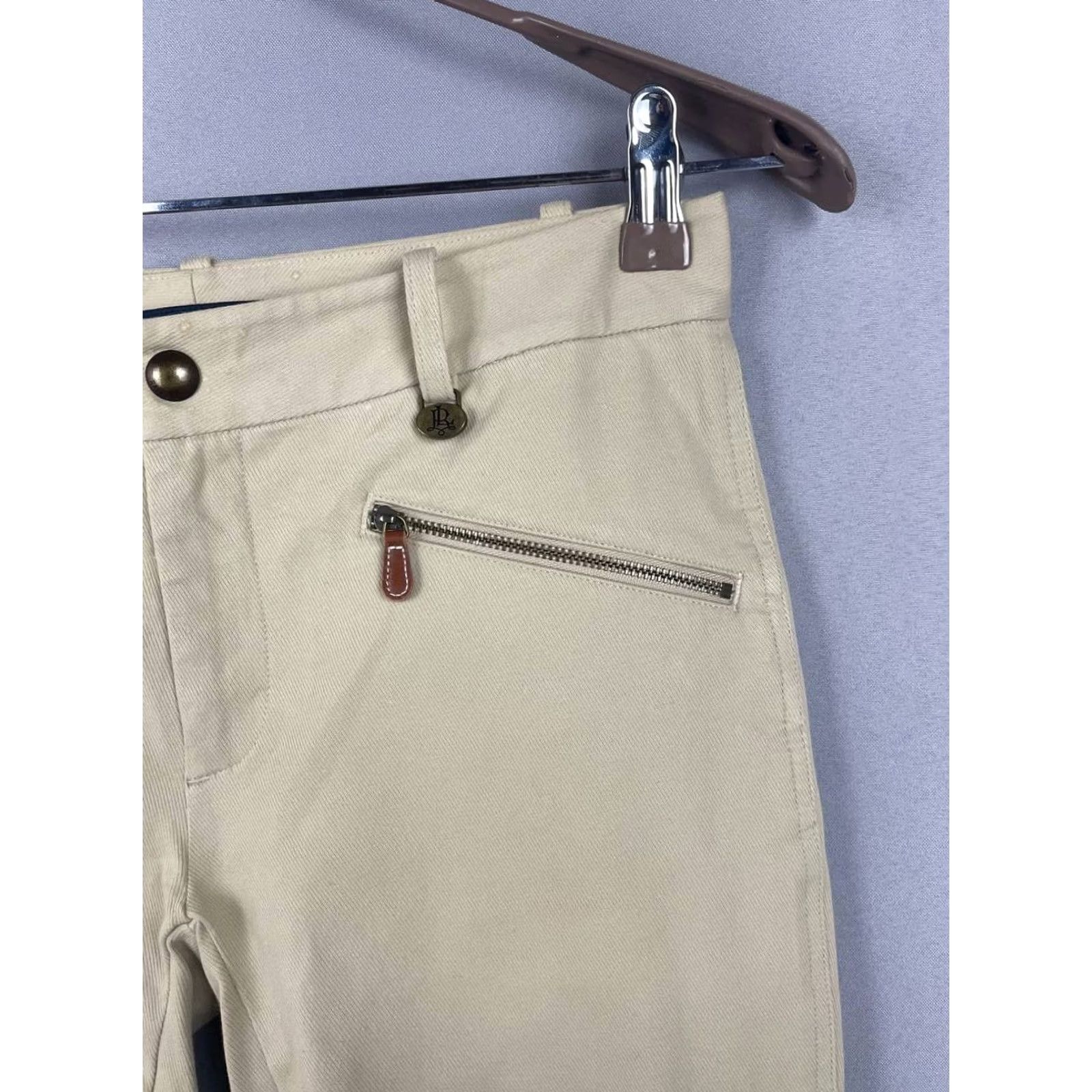 Ralph Lauren Ralph Lauren Couture Pants Size S Cream Cotton Skinny Leg Horse Riding Womens Size 28" / US 6 / IT 42 - 6 Thumbnail