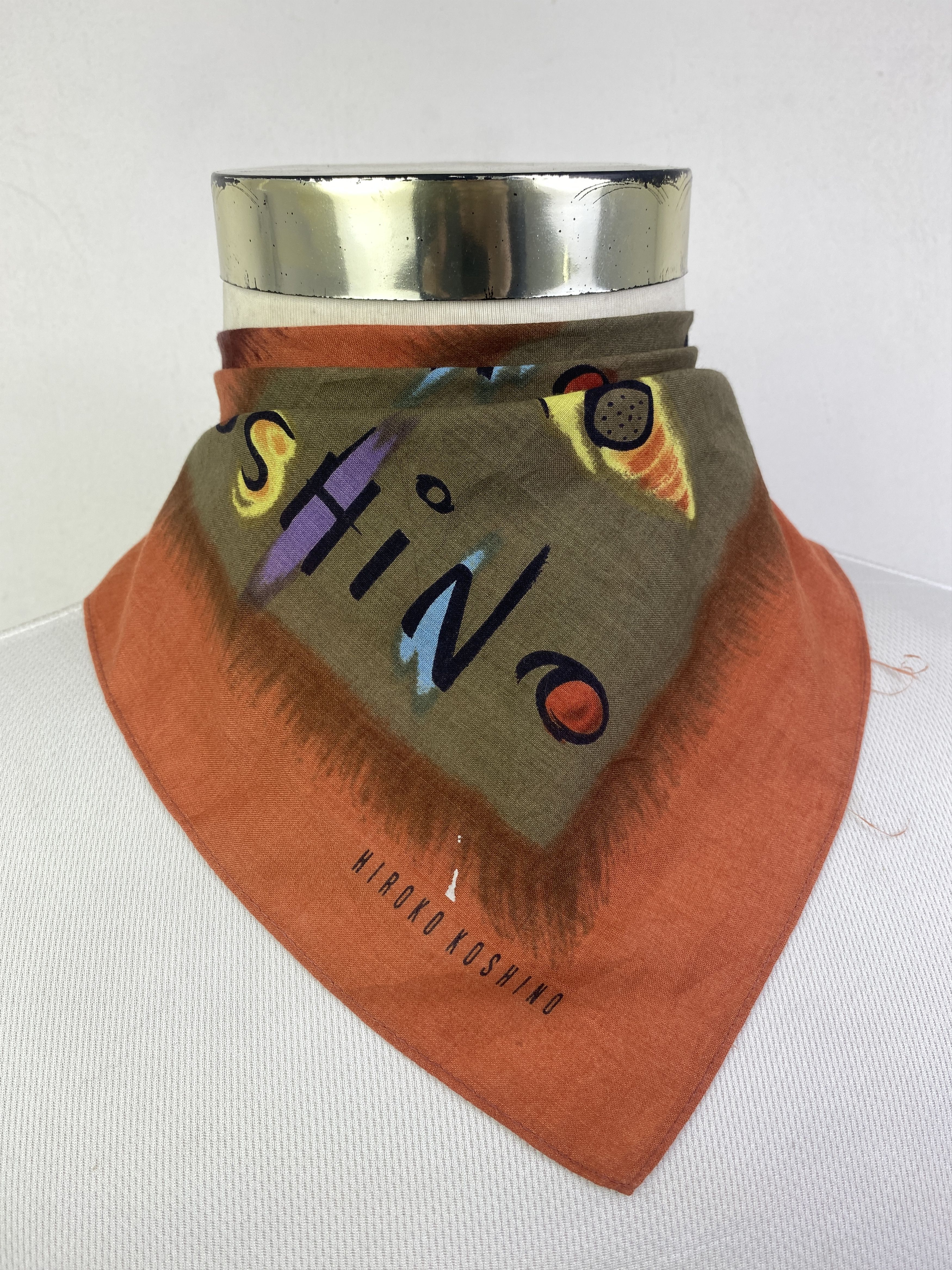 Hiroko Koshino Homme Hiroko Koshino Handkerchief / Neckerchief HKC0997 Size ONE SIZE - 2 Thumbnail