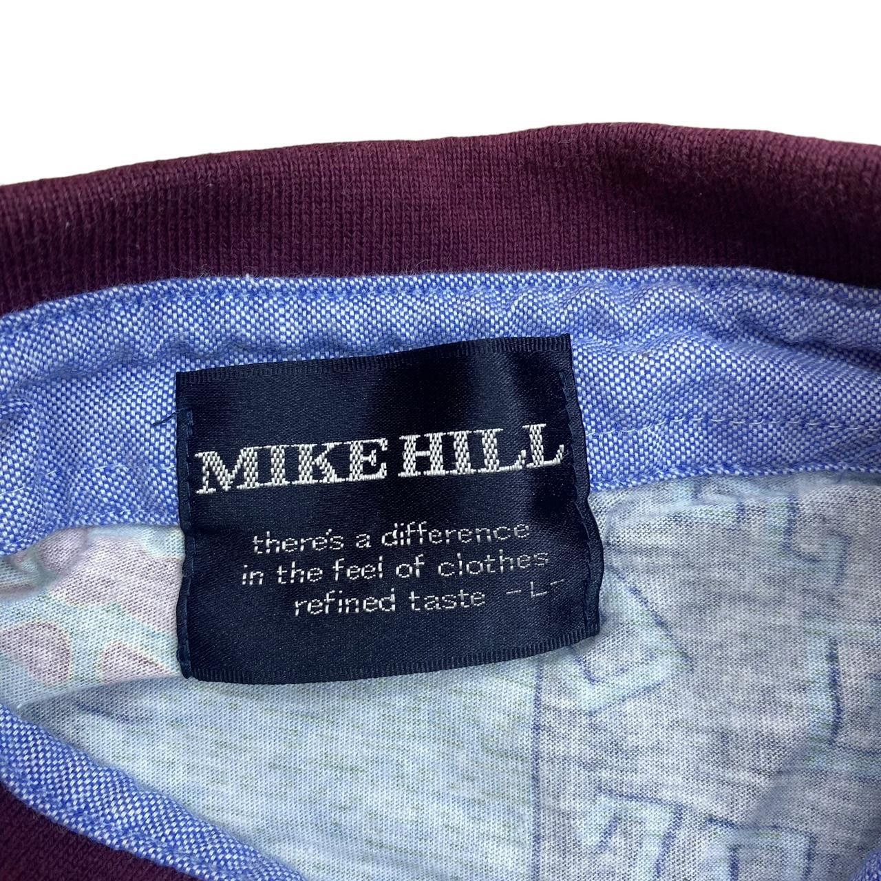 Vintage Vintage 90’ MIKE HILL AOP Over Print Painting Polo Tee Shirt Size L / US 10 / IT 46 - 5 Thumbnail