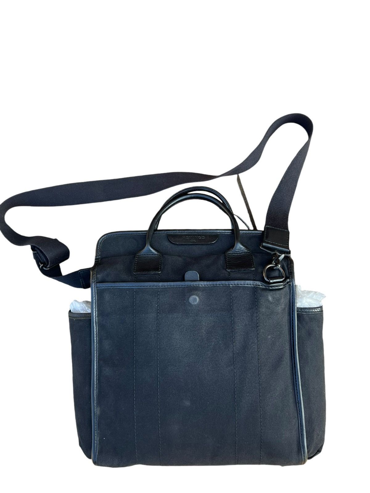 Vintage Vintage Heming’s Inc. X Rootote Japan Fade Black Canvas Bag Size ONE SIZE - 6 Thumbnail