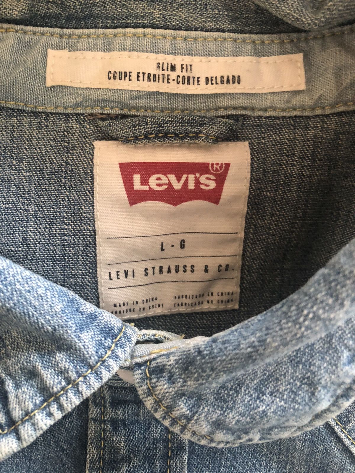 Levi's × Vintage LEVI’S VINTAGE CLASSIC DENIM JEAN BUTTON UP SHIRT Size US L / EU 52-54 / 3 - 3 Thumbnail