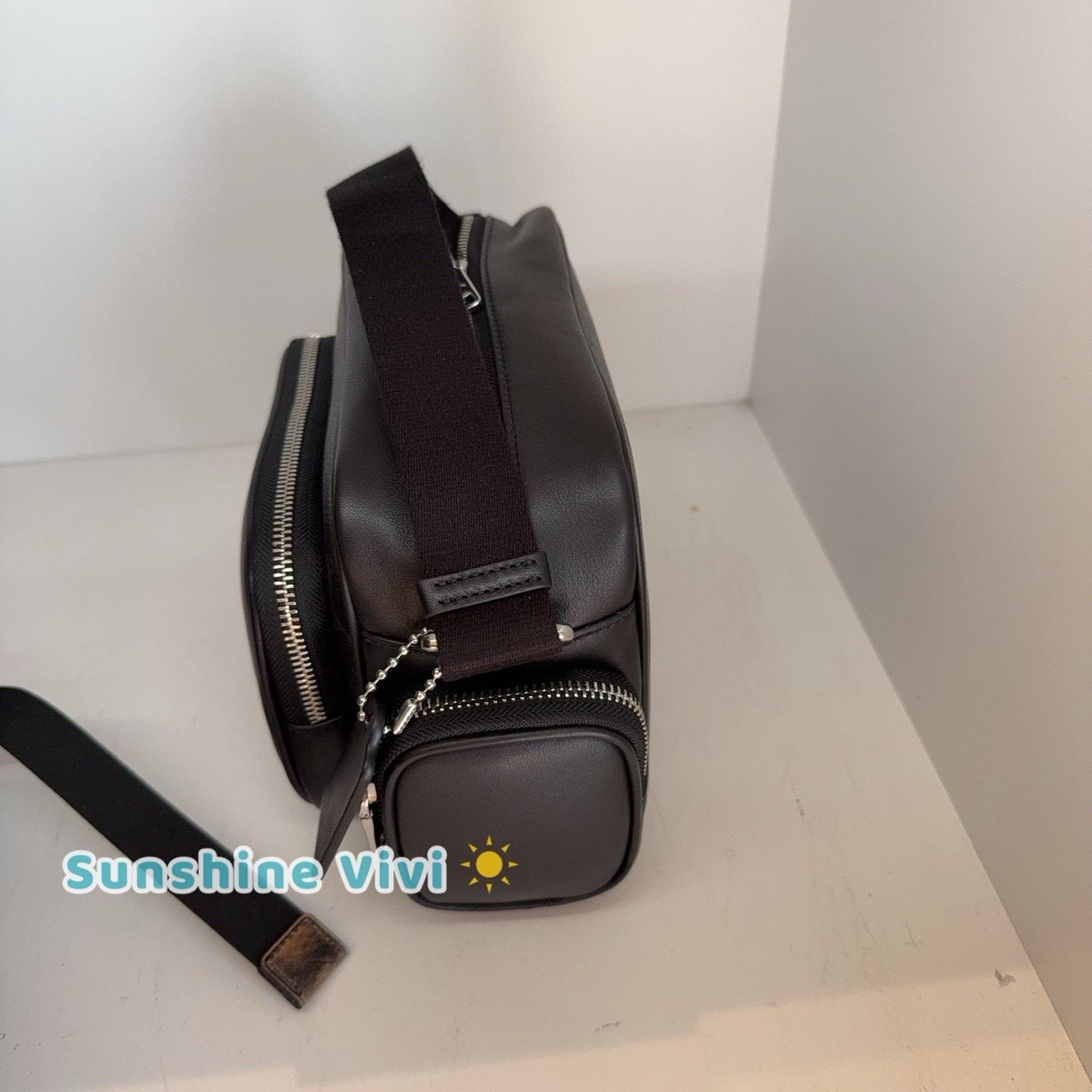 Coach NWT Coach Fletcher Crossbody Bag CEA25 BLACK SIGNATURE Size ONE SIZE - 3 Thumbnail