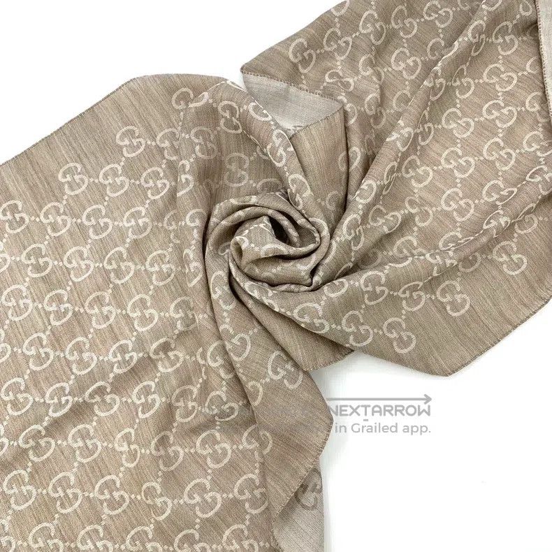Gucci Gucci Gray double G old flower full print wool mulberry si Size ONE SIZE - 6 Thumbnail