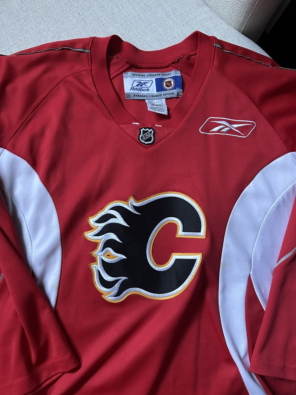 Reebok Vintage Calgary flames jersey Size US L / EU 52-54 / 3 - 3 Thumbnail
