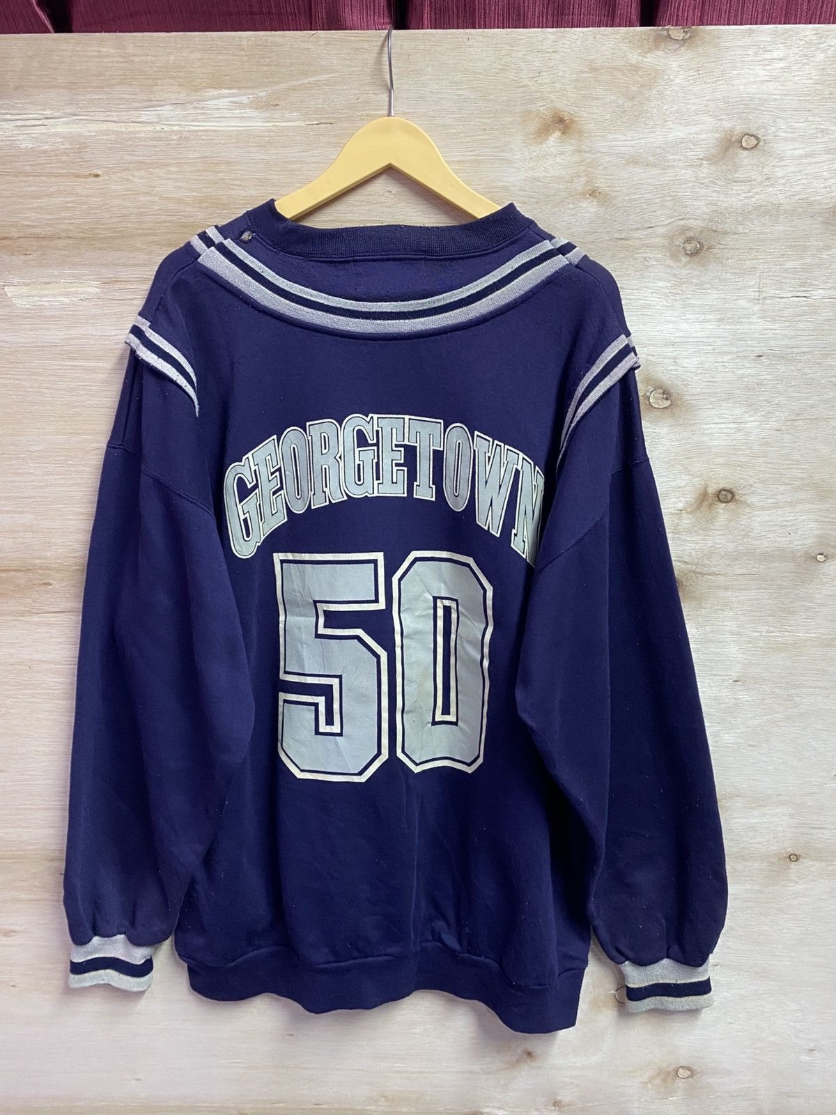 Vintage vintage Georgetown Hoyas Eco sweatshirt with bulldog graphic Size US XL / EU 56 / 4 - 7 Thumbnail