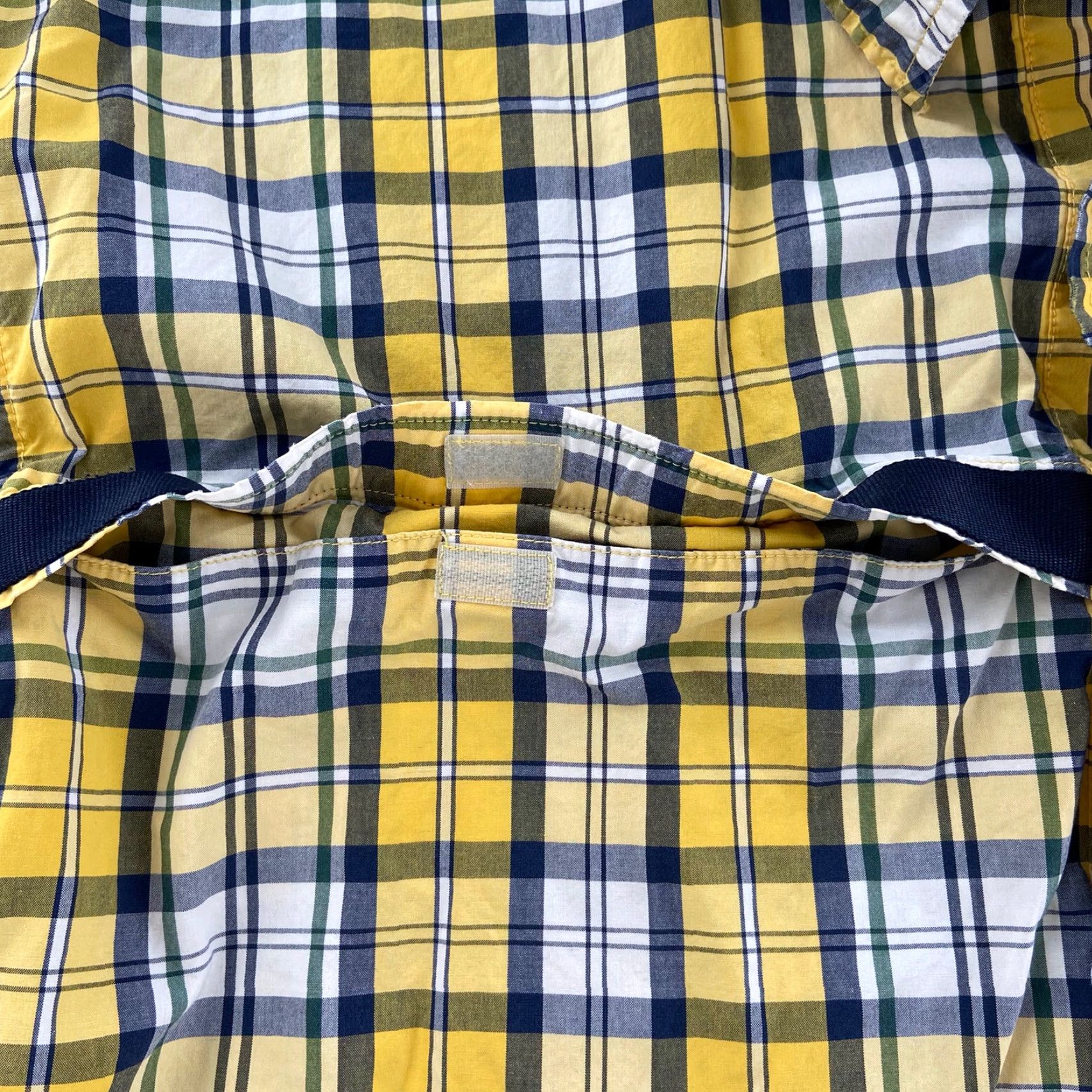 Tommy Hilfiger VINTAGE Tommy Hilfiger Plaid Button-Up Shirt Adult XXL Yellow Short Sleeve Pocket Casual Mens Size US XXL / EU 58 / 5 - 6 Thumbnail