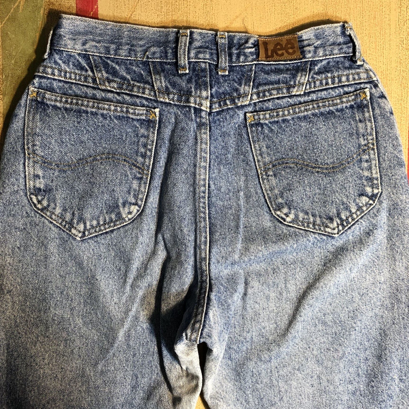 Lee VINTAGE Lee Jeans Womens 12 Petite Blue Denim Tapered High Rise Mom Ladies 80s 90s USA Womens Size 28" / US 6 / IT 42 - 3 Thumbnail