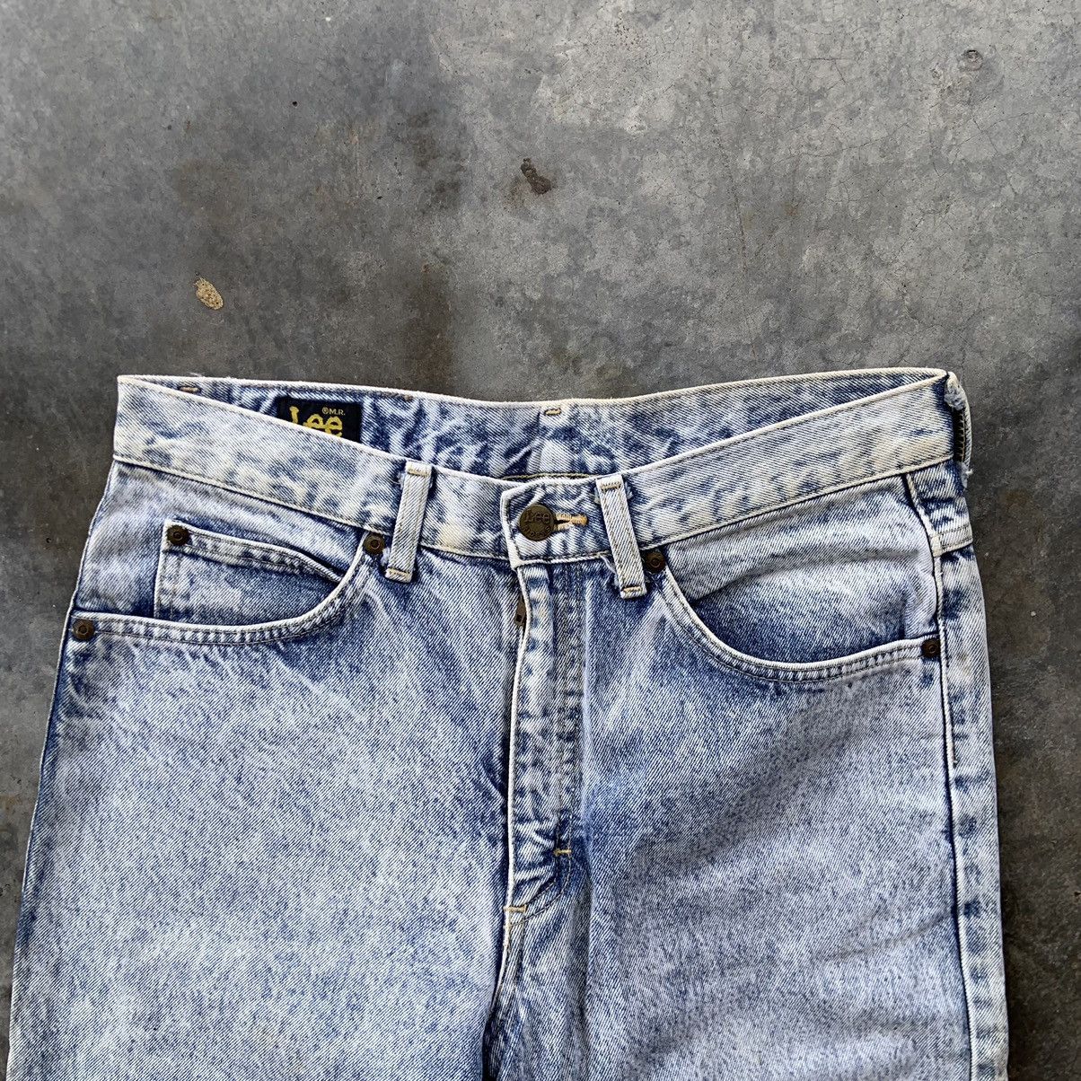Lee × Vintage W30'' Vintage Lee Denim Acid Wash Style Blue Pants Size US 30 / EU 46 - 7 Thumbnail