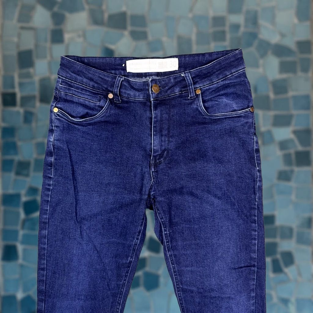 Vintage Barbell Apparel Jeans Mens 30x34 Blue Athletic Fit Stretch Denim Dark USA Made Shirt? Size US 30 / EU 46 - 1 Thumbnail
