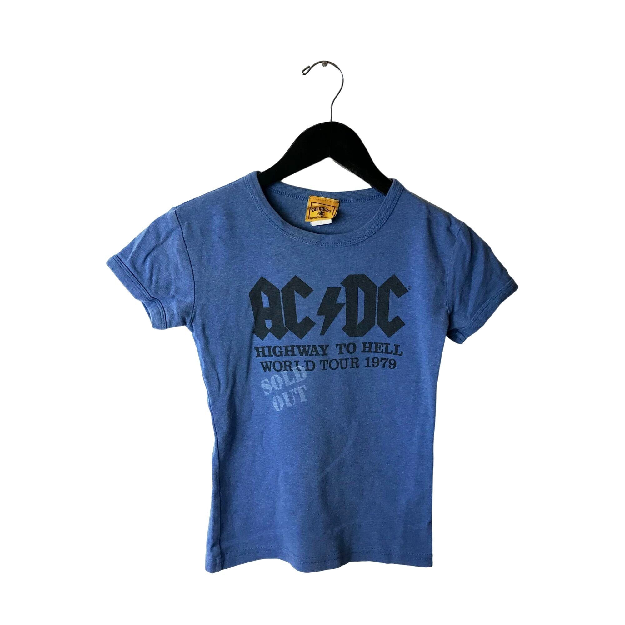 Vintage Rockware ACDC Sold Out Highway To Hell World Tour T Shirt XS ...