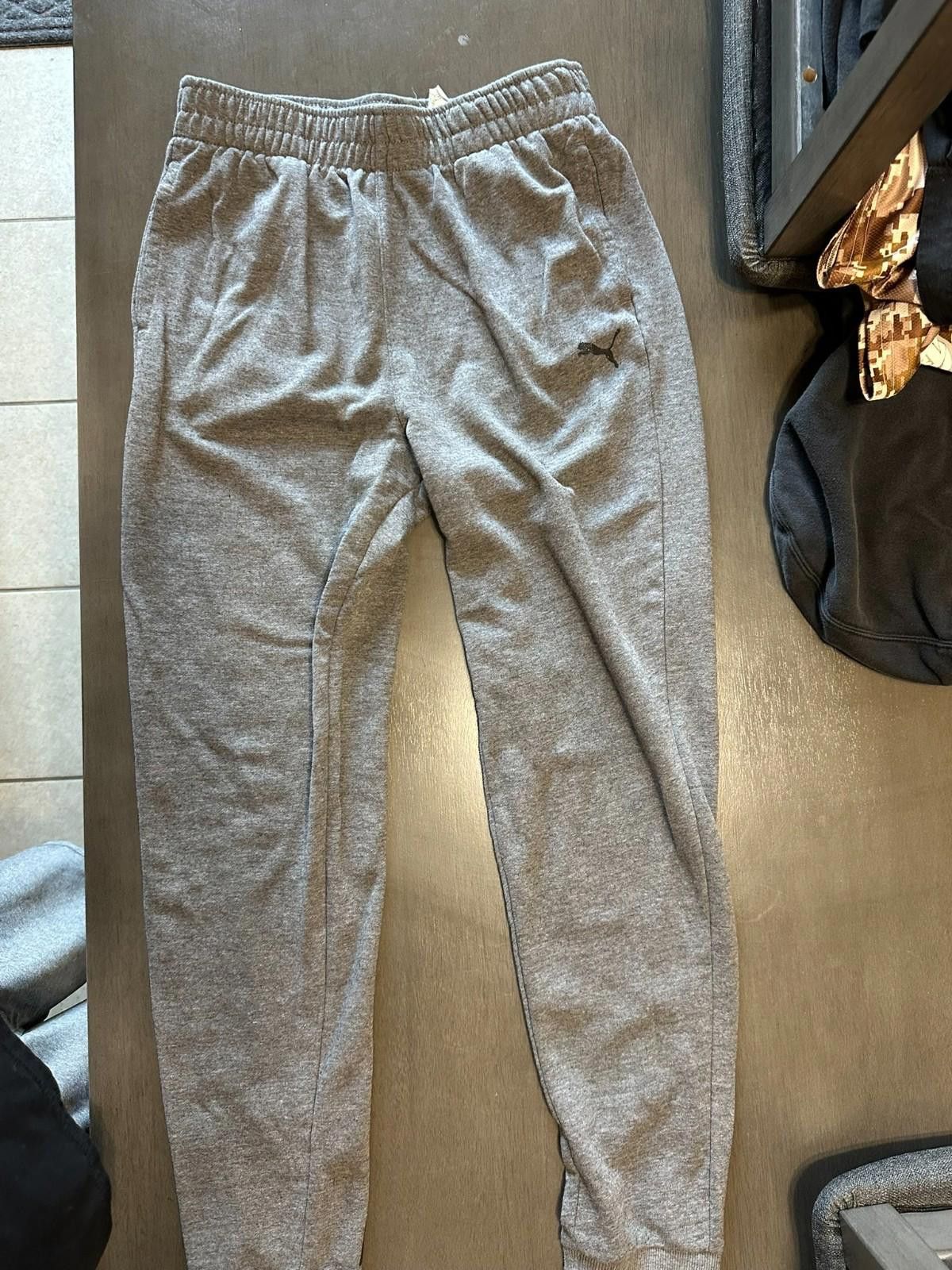 Puma Puma Sweatpants XL Gray Fleece Logo Size 40" / US 18 - 2 Thumbnail