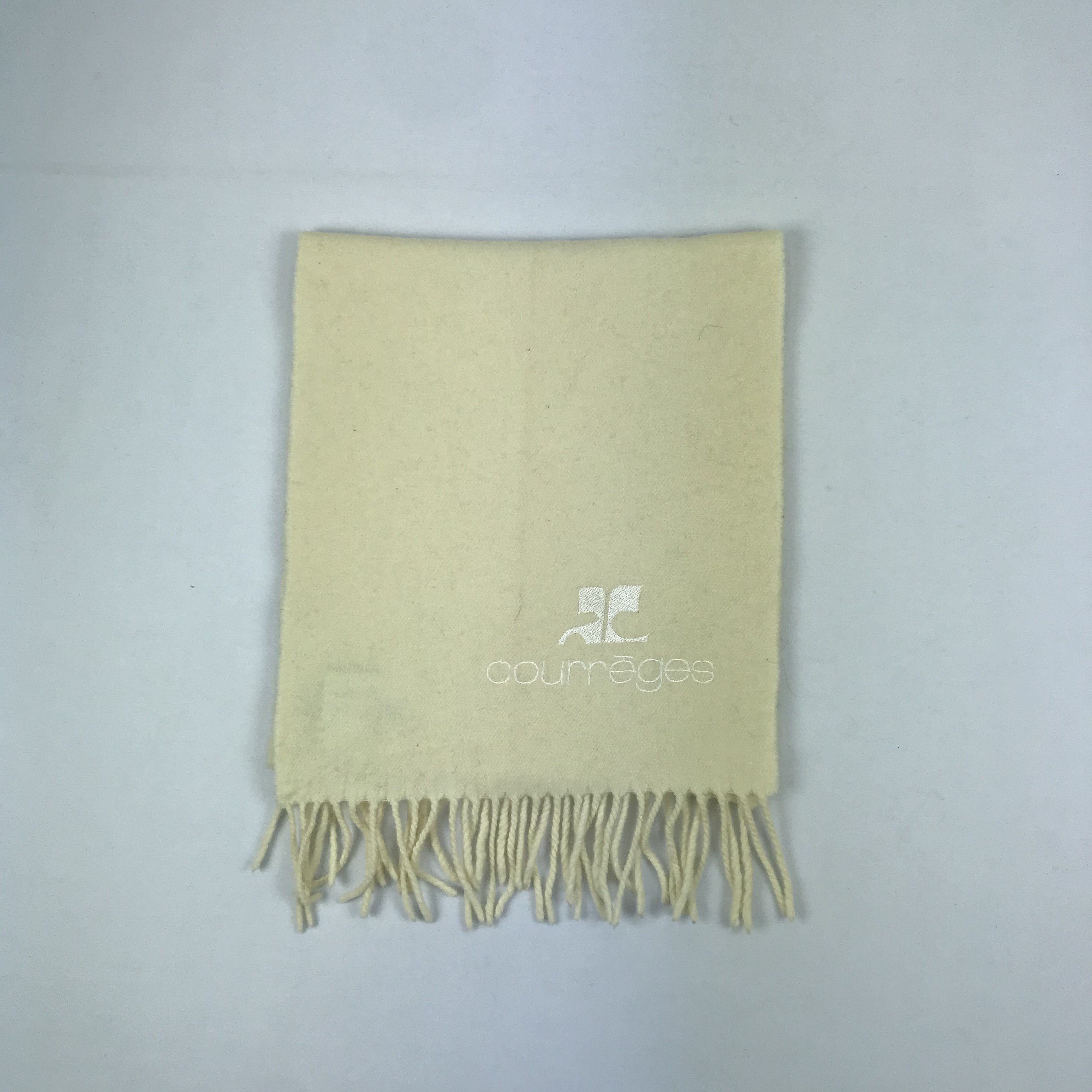 Courreges Vintage Courreges Scarf Muffler Wool Cashmere Scarves Size ONE SIZE - 2 Thumbnail