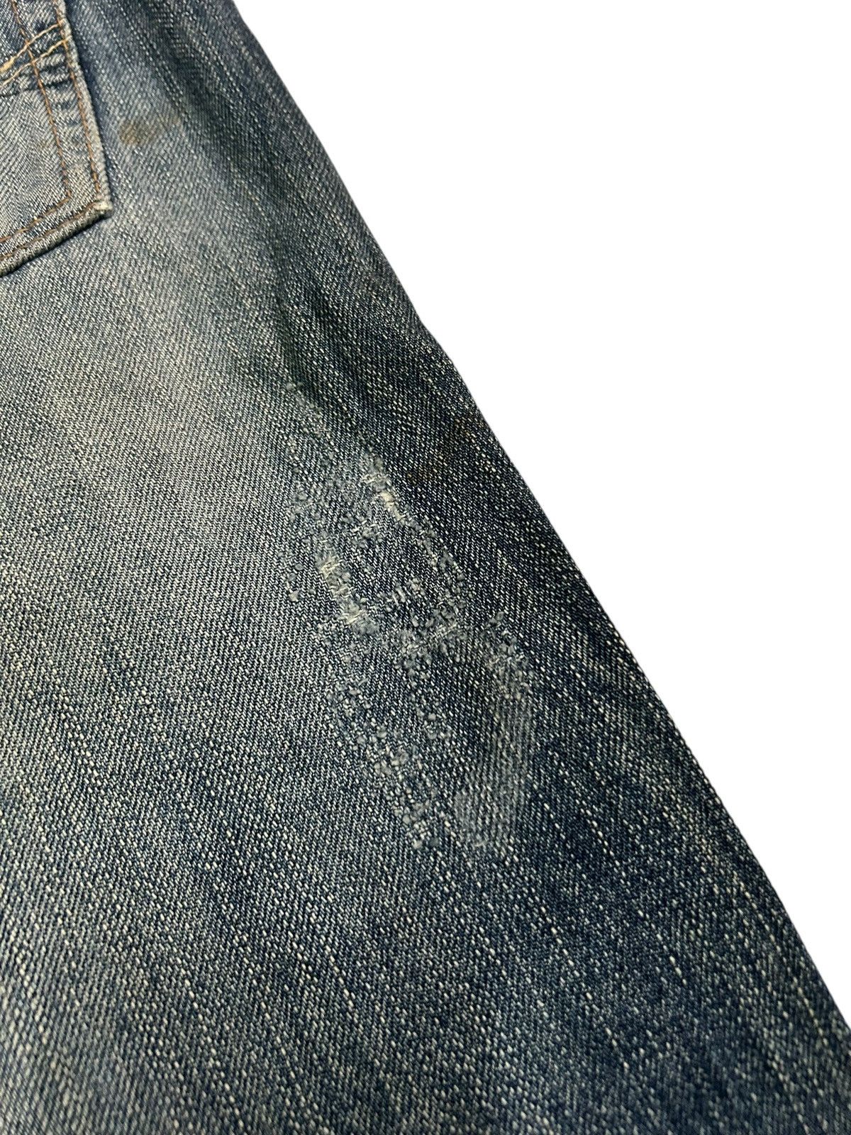 Japanese Brand × Kapital × Vintage Vtg Edwin505 Selvedge Distressed Grunge Rock Punk Denim ☠️🎌🎌 Size US 34 / EU 50 - 20 Thumbnail