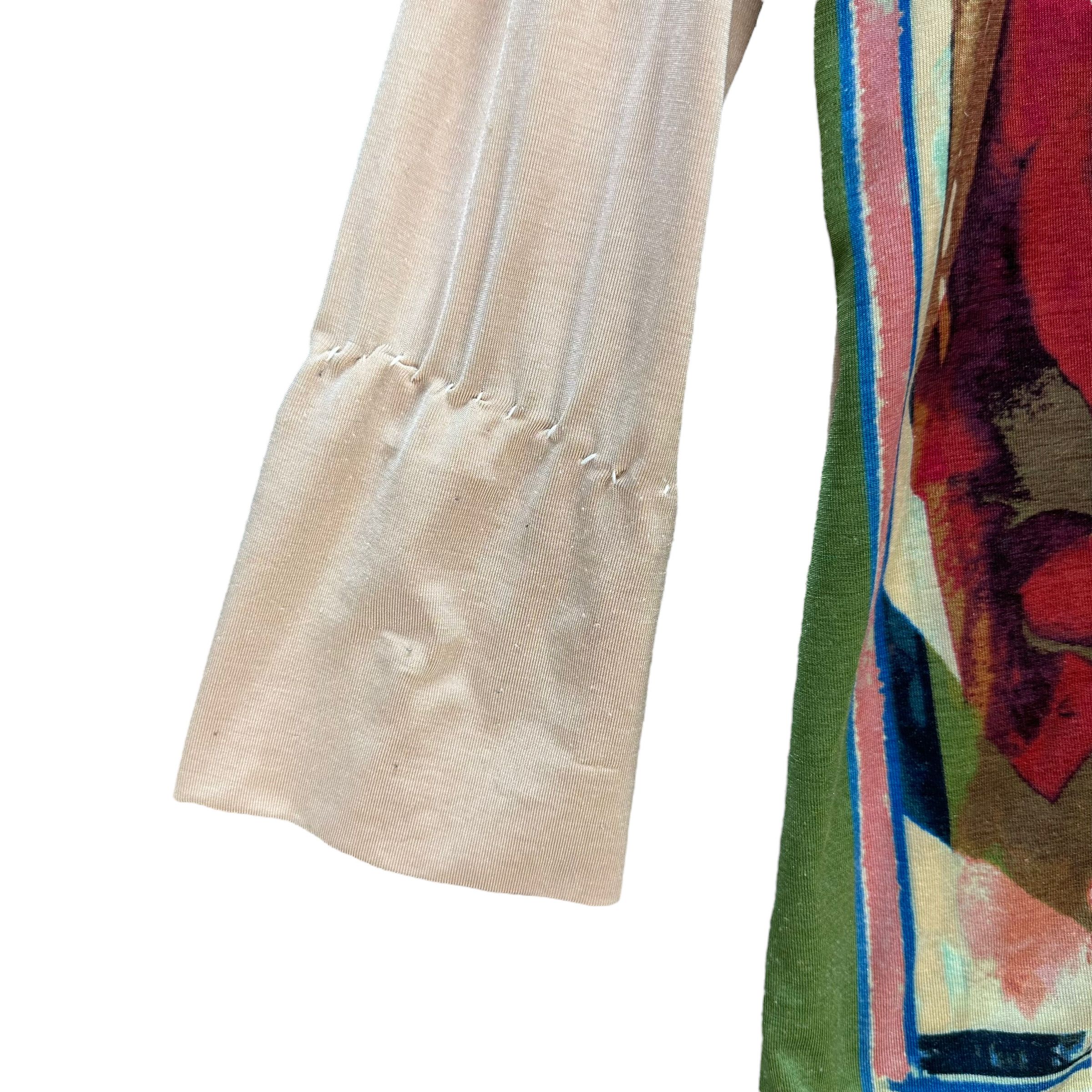 Jean Paul Gaultier JEAN PAUL GAULTIER FEMME ROSE GRAPHIC CARDIGAN #7715-166 Size M / US 6-8 / IT 42-44 - 6 Thumbnail