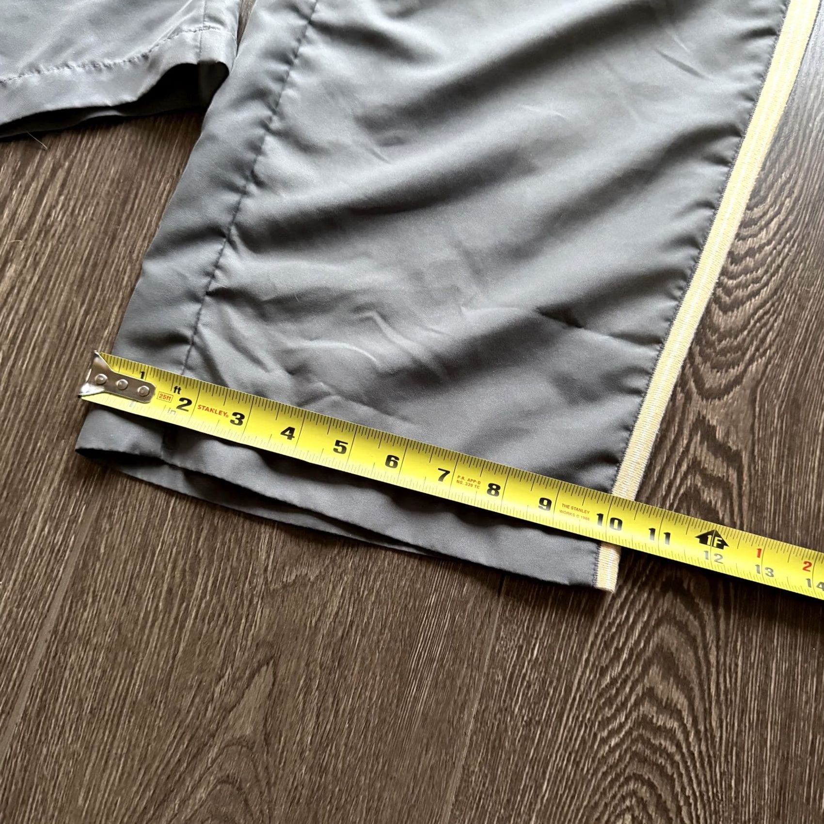 Vintage Y2K Baggy Track Pants Gray Wide-Leg Side Stripe Lounge Mens Womens 2XL XX Large Relaxed Fit Track Pants All American Comfort Size US 39 - 7 Thumbnail