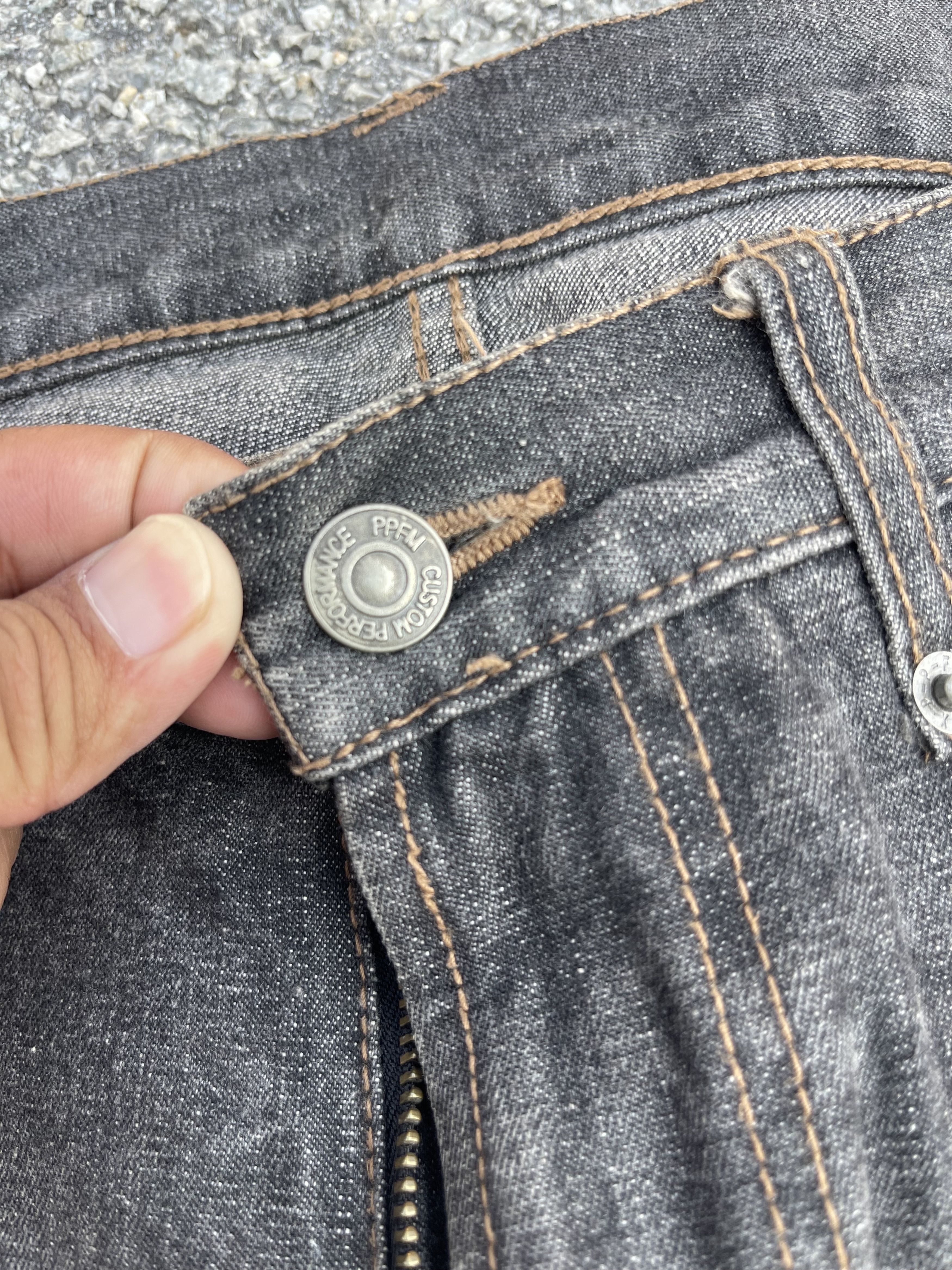If Six Was Nine × Le Grande Bleu (L.G.B.) × PPFM Vintage PPFM Knee Pocket Faded Style Size US 30 / EU 46 - 4 Thumbnail