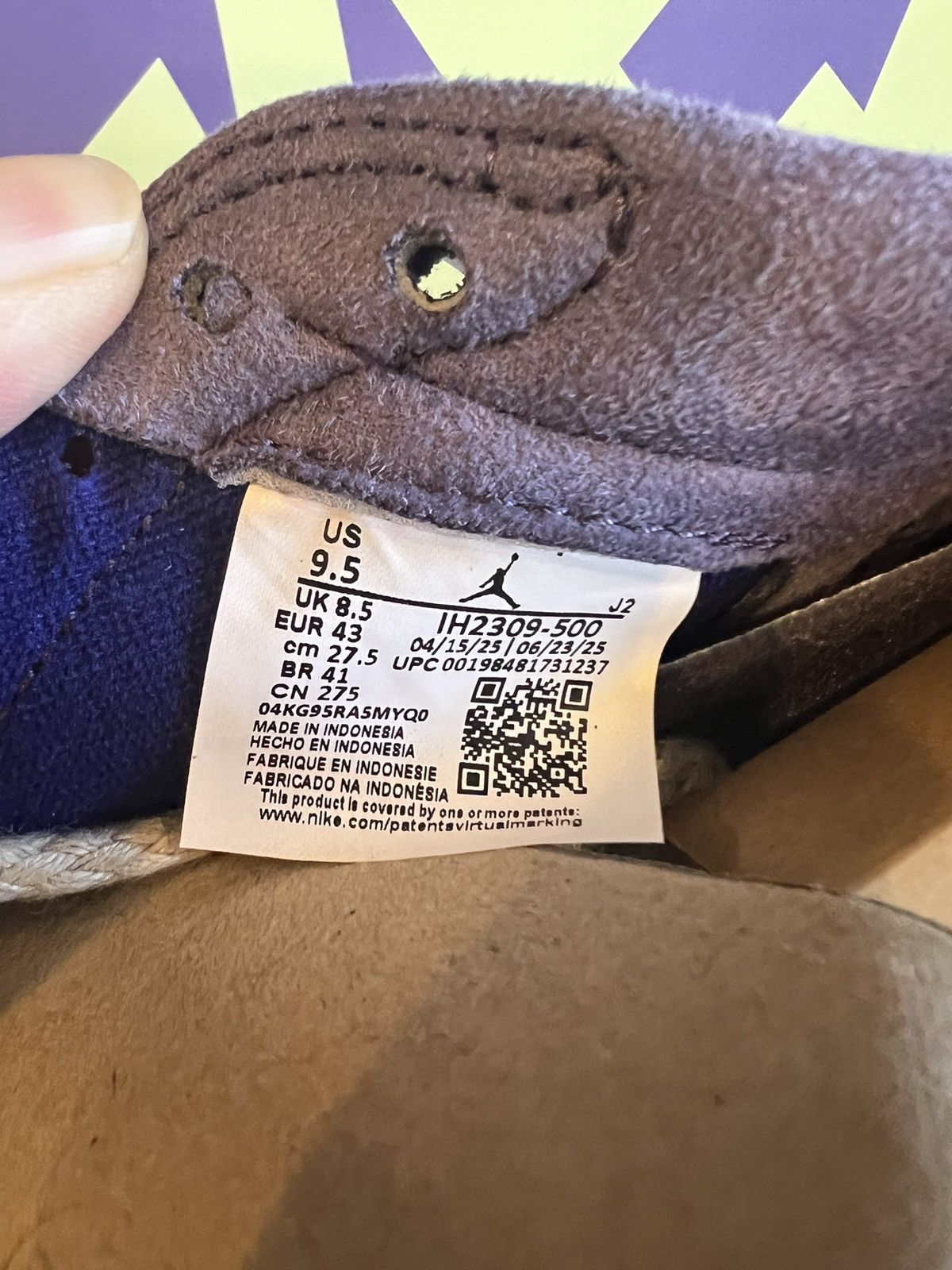 Nike Zion Williamson x Air Jordan 1 Retro OG Low Voodoo Size US 9.5 / EU 42-43 - 12 Thumbnail