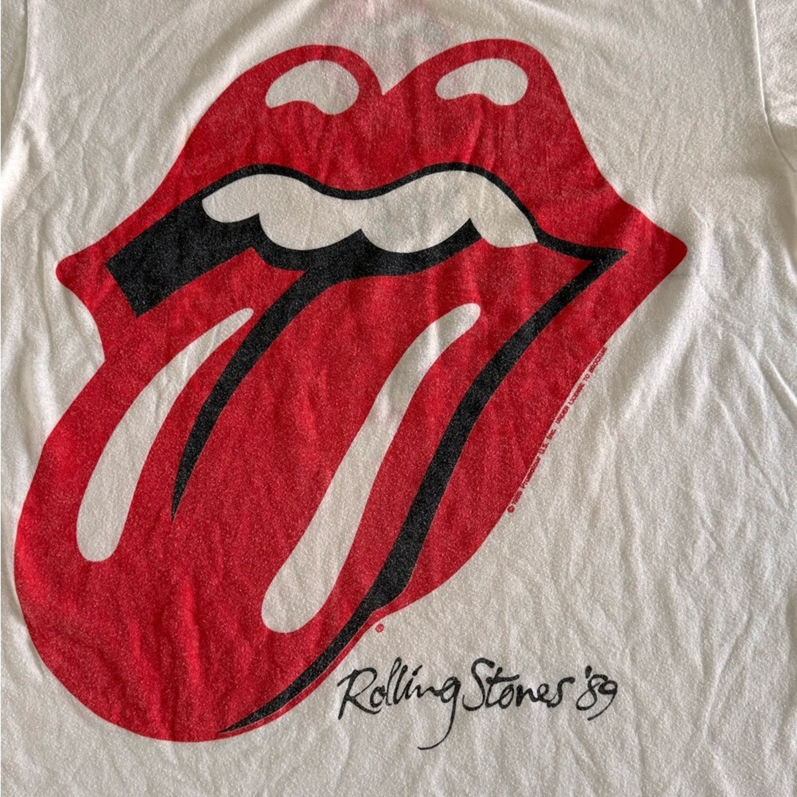 Vintage Rare Rolling Stones vintage tee Size US L / EU 52-54 / 3 - 13 Thumbnail