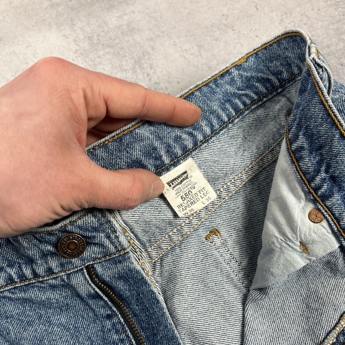 Levi's Vintage Levi’s 550 relaxed fit baby blue USA Jeans 90’s Size US 34 / EU 50 - 15 Thumbnail
