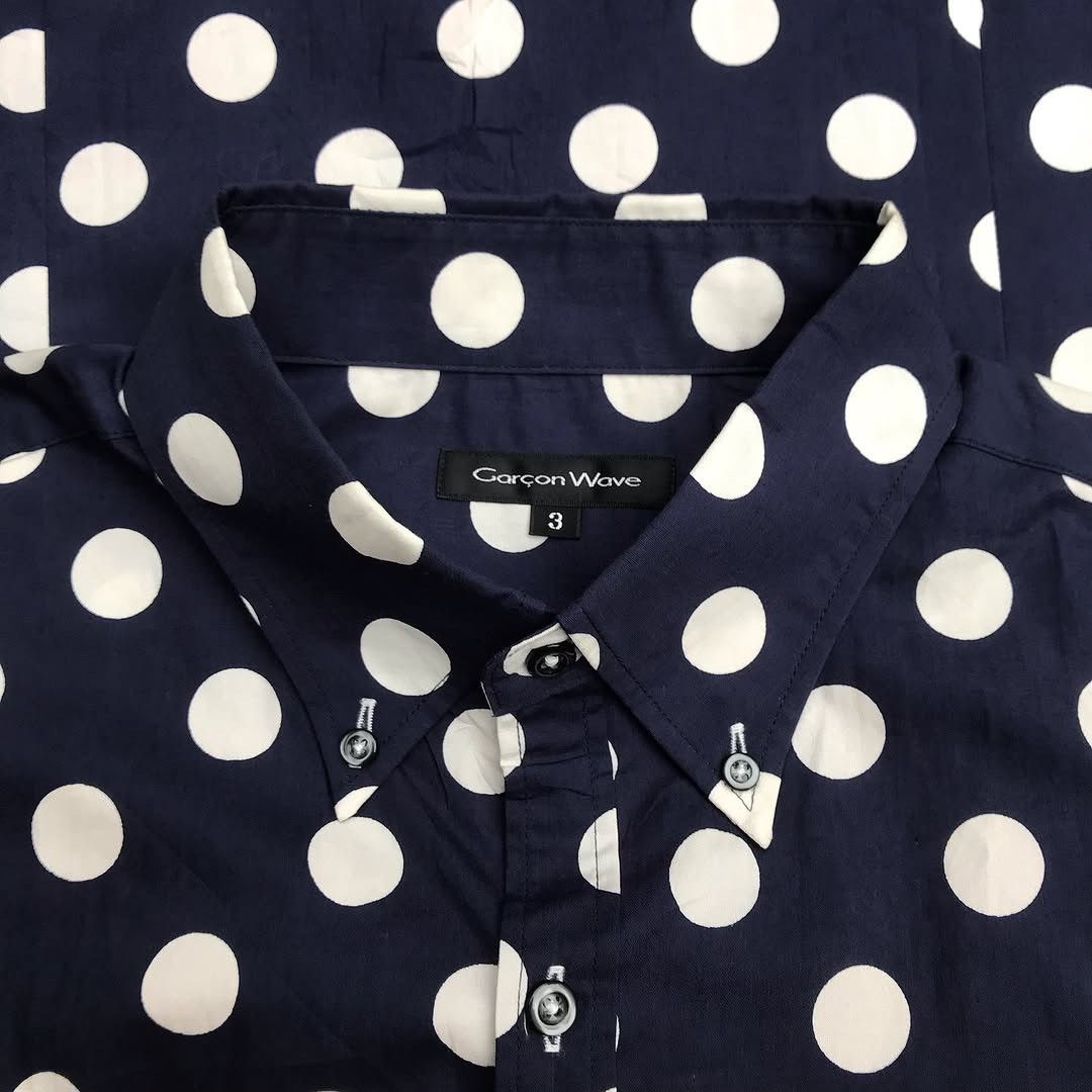 Issey Miyake × Japanese Brand × Vintage Garcon Wave japan polkadot pop art long sleeves shirt Size US M / EU 48-50 / 2 - 8 Thumbnail
