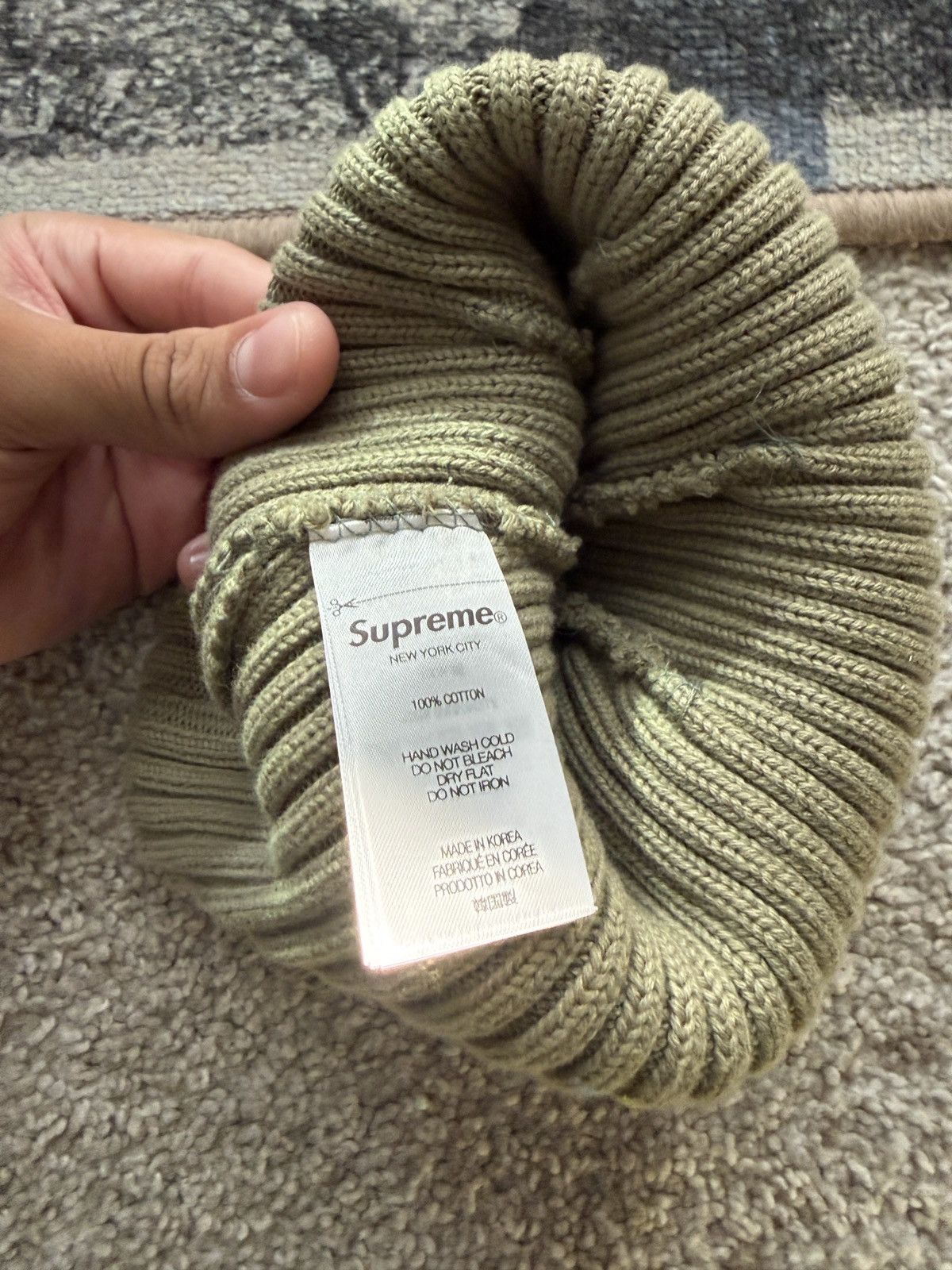 Supreme Olive Green Supreme Beanie Size ONE SIZE - 4 Thumbnail