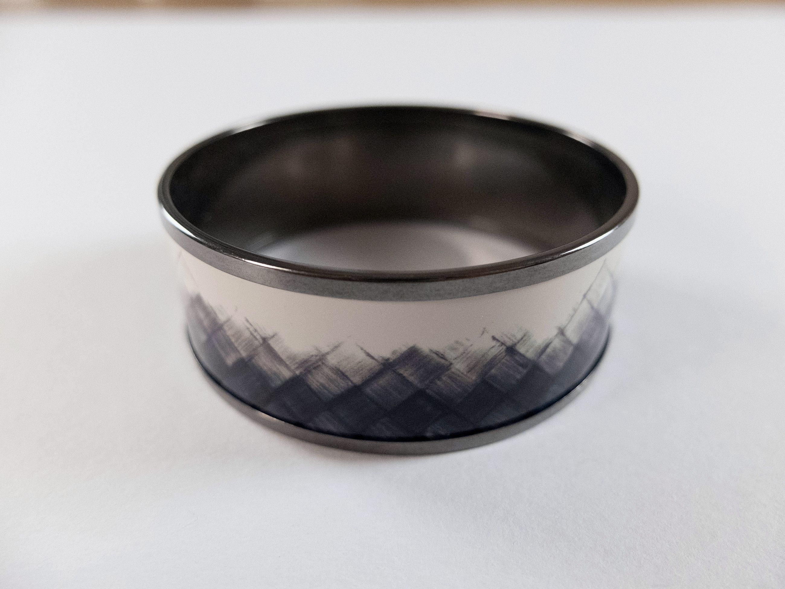 Bottega Veneta BOTTEGA VENETA white intrecciato print bangle bracelet q Size ONE SIZE - 1 Thumbnail
