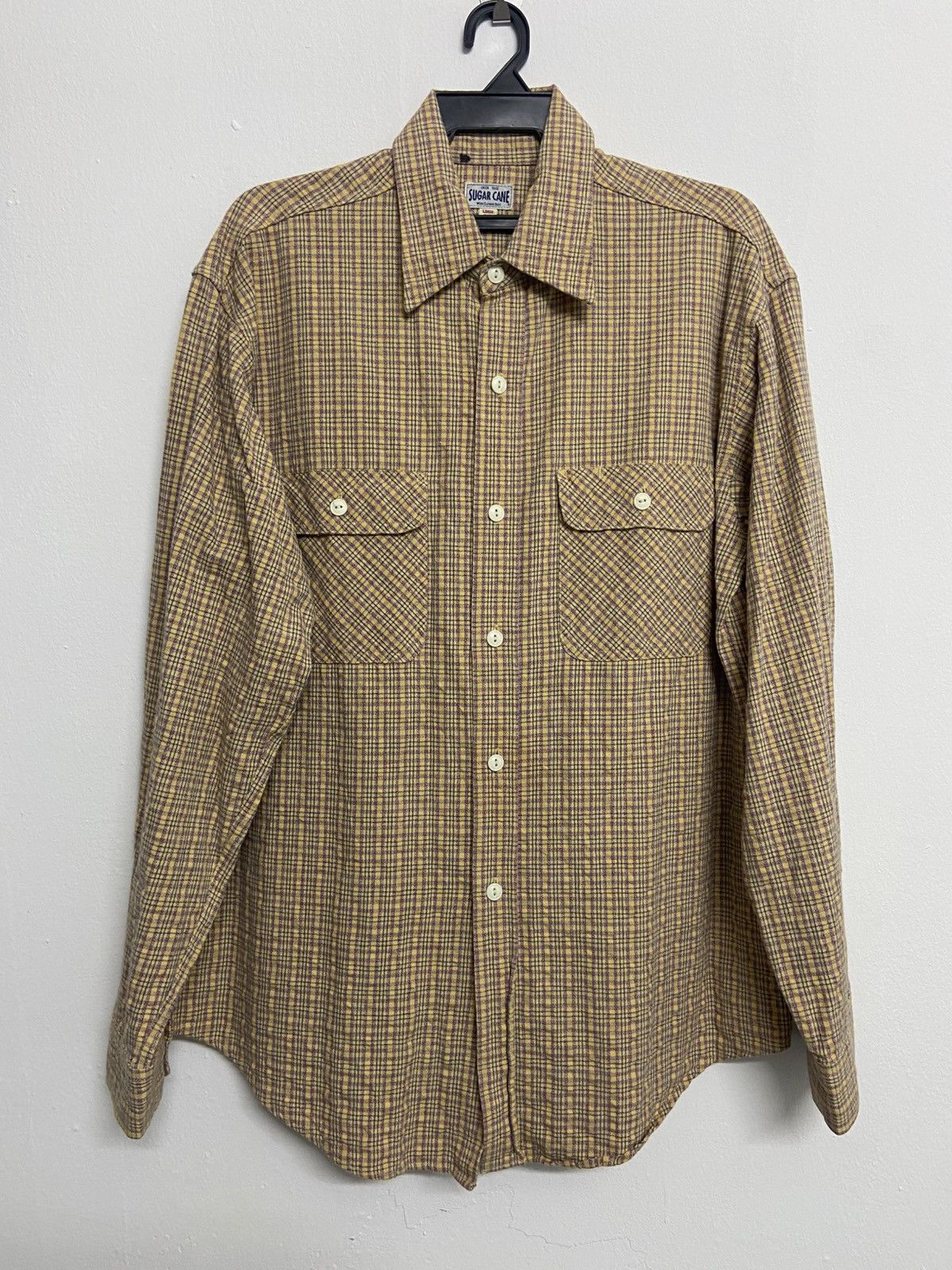 Flannel × Sugar Cane × Toyo Enterprises Vintage Sugar Cane Flannel Shirt Button Up Size US L / EU 52-54 / 3 - 1 Thumbnail