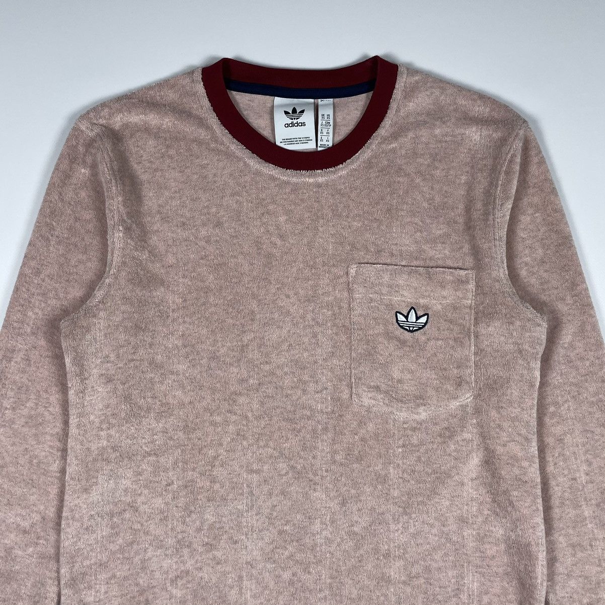 Adidas Adidas Originals Samstag Long Sleeve Terry Pink Size US S / EU 44-46 / 1 - 4 Thumbnail