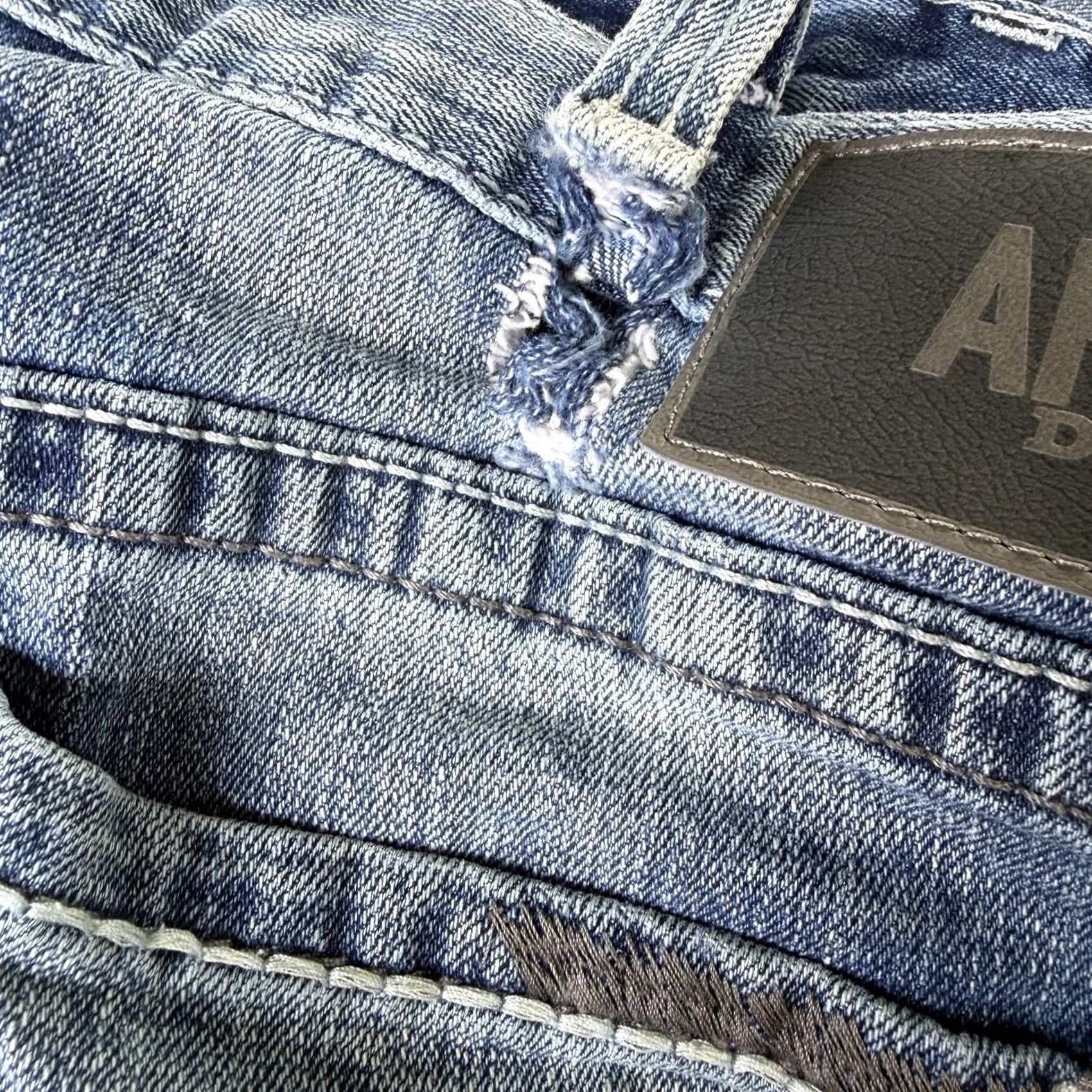 Ariat Ariat M2 Boot Cut Jeans Mens 38x32 Blue Relaxed Fit Traditional Thick Stitch Denim Jeans Size US 38 / EU 54 - 3 Thumbnail