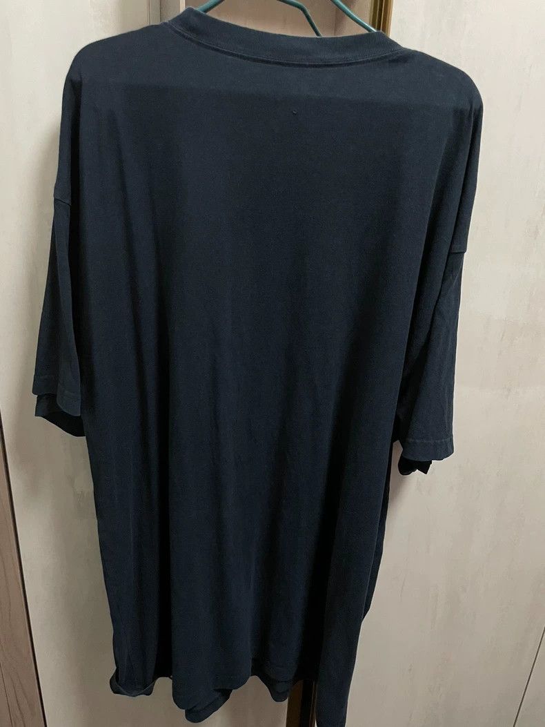 Balenciaga Balenciaga Navy Blue Embroidered Logo Short Sleeve, Size X Size US XXS / EU 40 - 2 Thumbnail