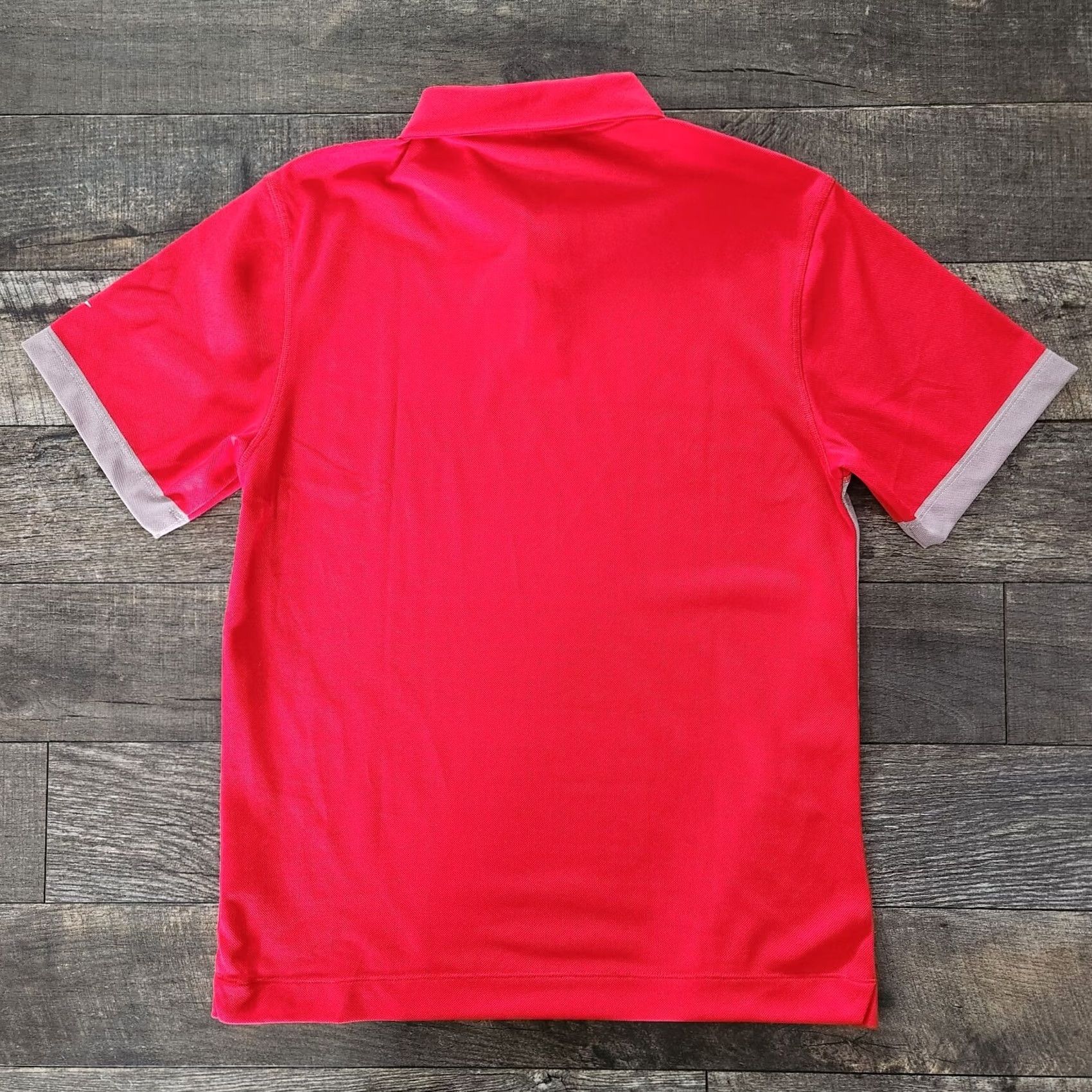 Nike Nike Dri Fit Golf Polo Shirt Mens Size Small Red Gray Striped Color Block OSU Size US S / EU 44-46 / 1 - 5 Thumbnail