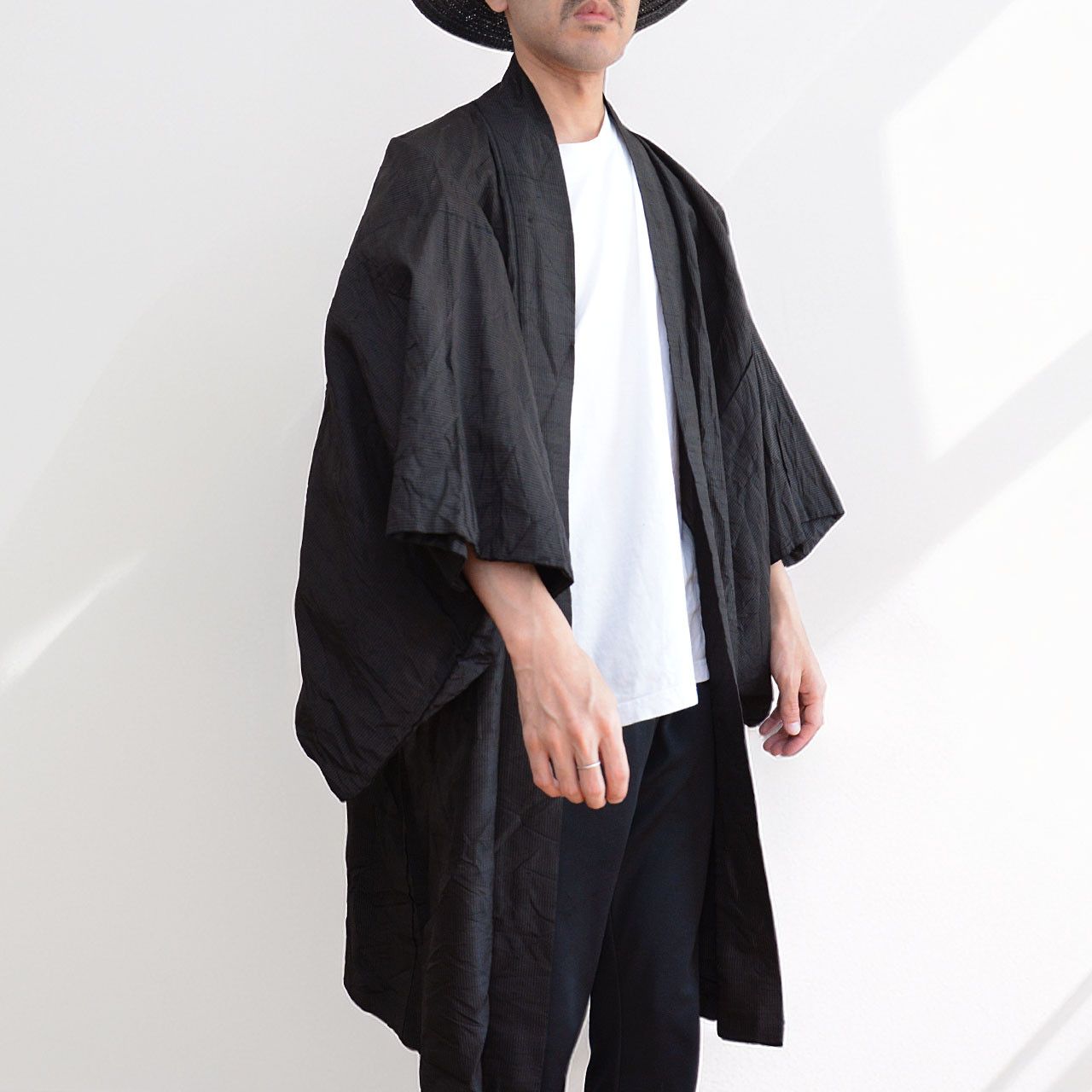 Other Japanese Men’s Haori with Sparrow & Floral Lining Vintage Size US L / EU 52-54 / 3 - 20 Thumbnail