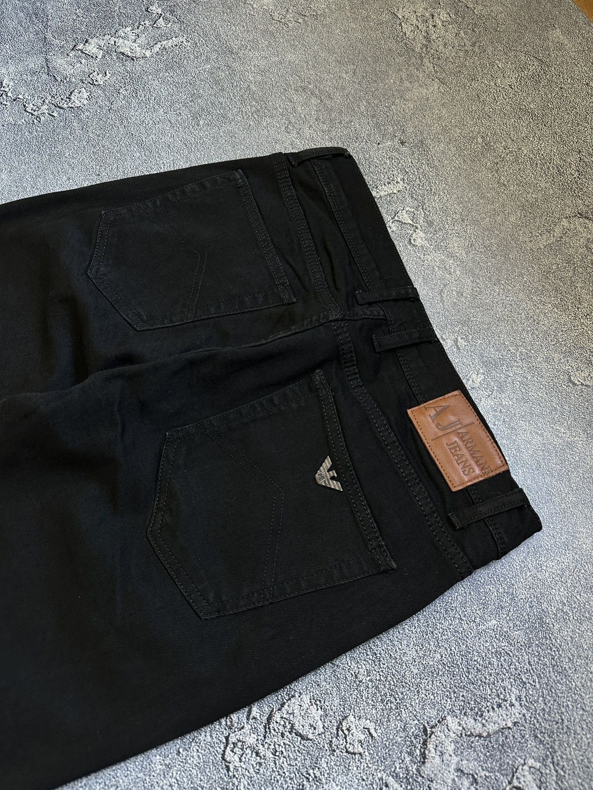 Armani Armani Jeans Metal Logo Black Regular Fit Denim Size 34 Size US 34 / EU 50 - 9 Thumbnail