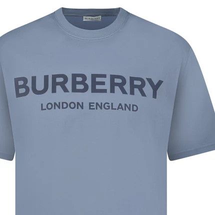 Burberry o1w1db10326 Ellison Logo T-Shirt in Blue Size US XS / EU 42 / 0 - 2 Thumbnail