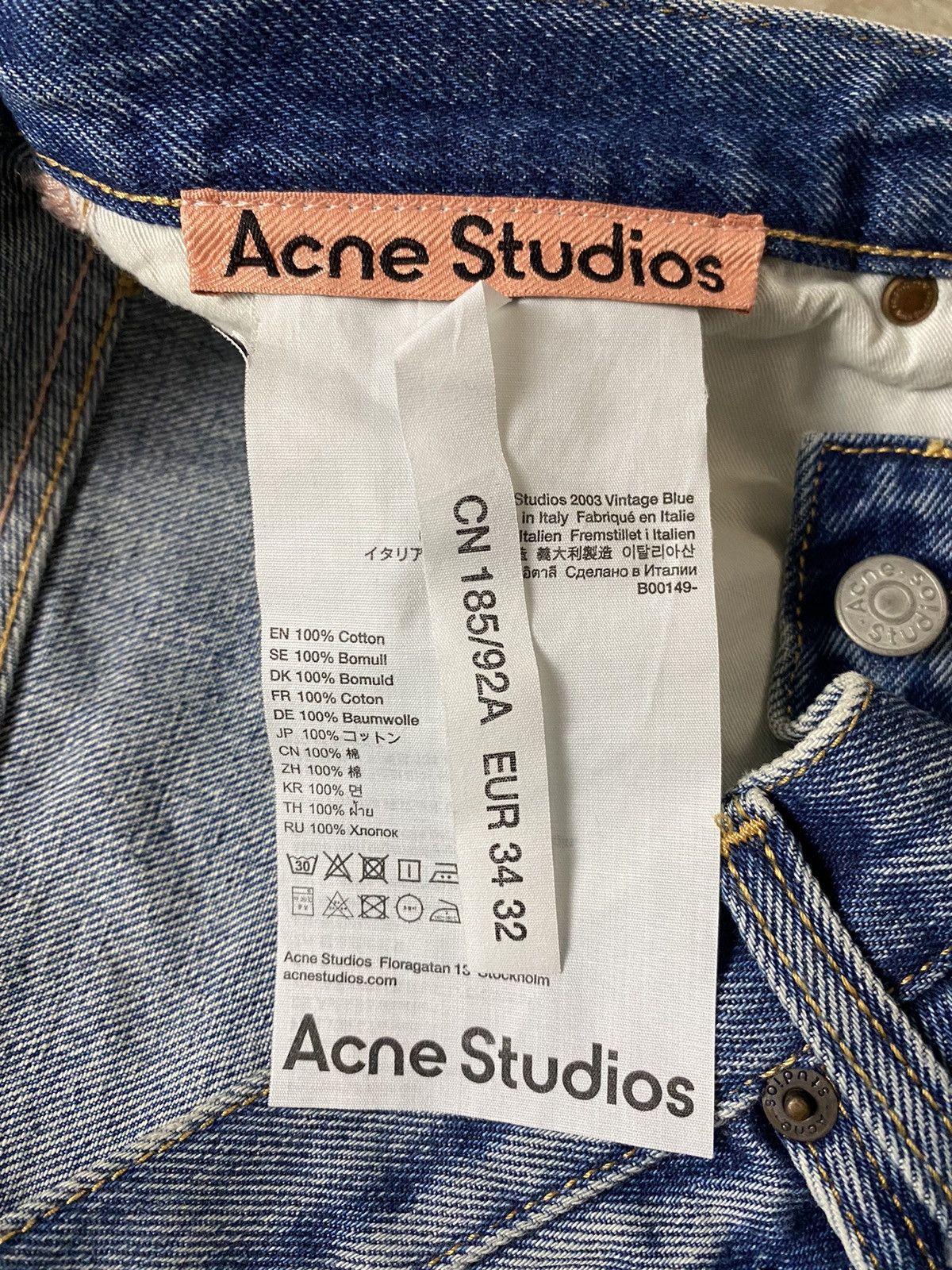 Acne Studios Acne Studios 2003 Vintage Blue 3/4 Jeans Size US 34 / EU 50 - 7 Thumbnail