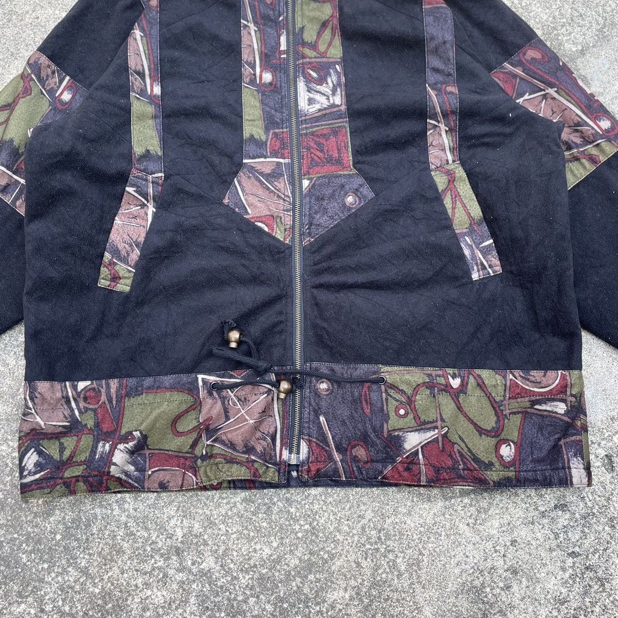 Japanese Brand × Vintage 🔥Rare🔥🇯🇵Sophiscated Natural Nice Design Wool Zipper Jacket Size US L / EU 52-54 / 3 - 3 Thumbnail