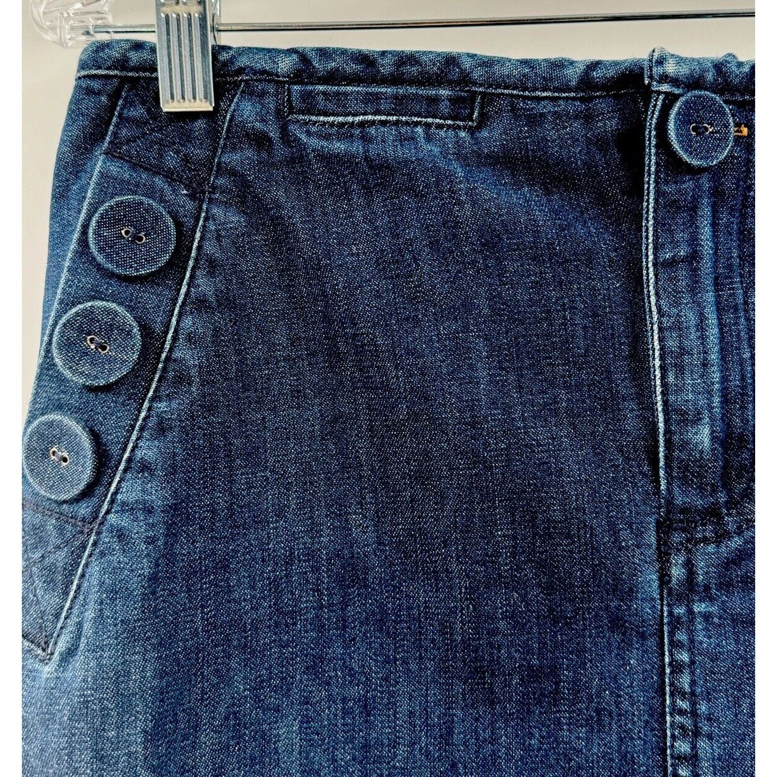 Marc Jacobs Marc Jacobs Y2K A Line Denim Skirt Blue Jean Pockets Boho Size 27" / US 4 / IT 40 - 4 Thumbnail