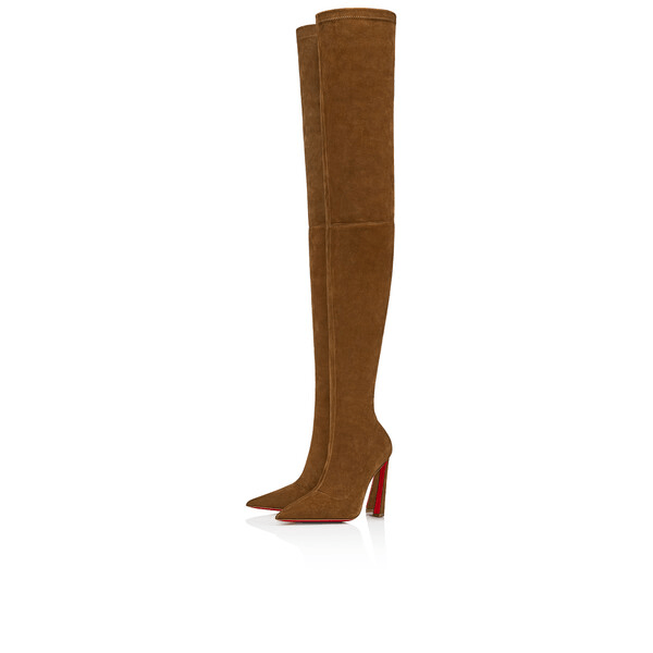 Christian Louboutin o1s1wg110225 Condora Botta Alta 100mm in Brown Size US 7 / IT 37 - 1 Preview