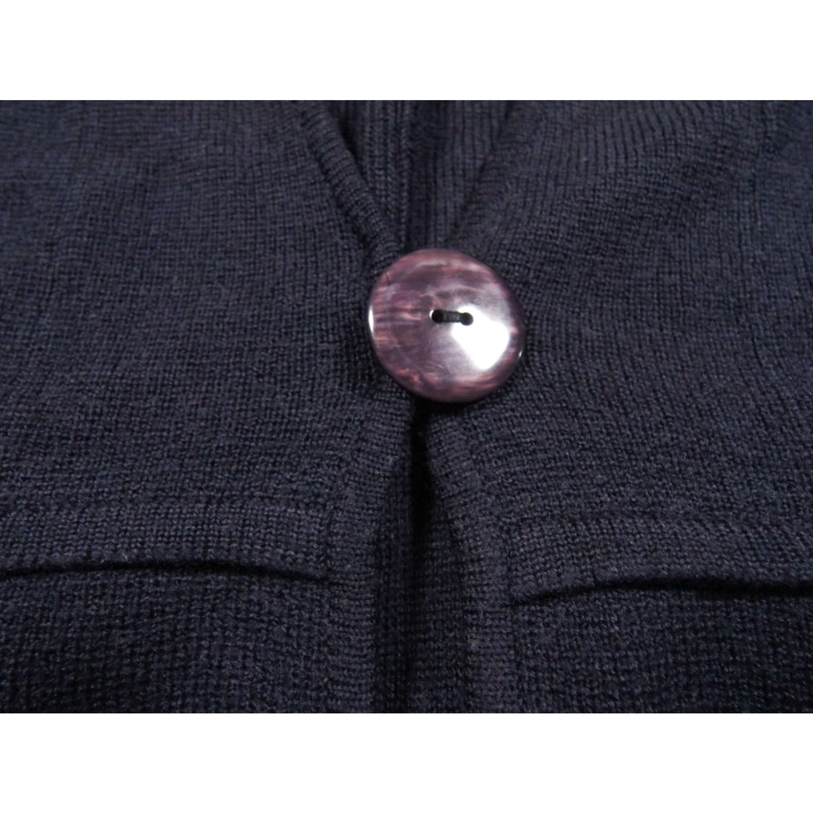 Valentino VINTAGE Valentino Roma Sweater Womens Medium Blue Cardigan Wool Blend Ladies Size M / US 6-8 / IT 42-44 - 4 Thumbnail