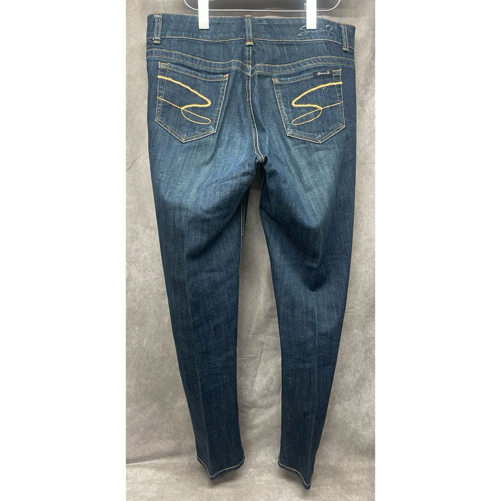 Other Seven7 Slim Straight Jeans Women Sz 10 / 29 Waist Blue Mediu Size 32" / US 10 / IT 46 - 1 Thumbnail