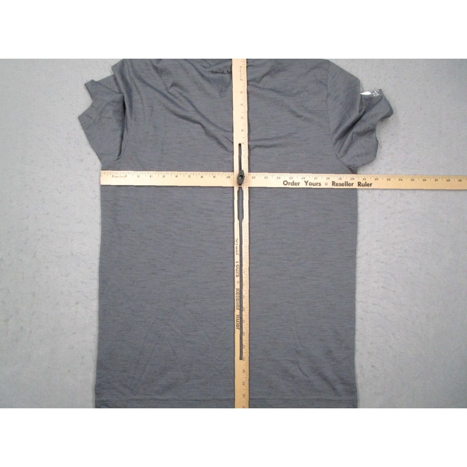 TravisMathew Travis Mathew Shirt Mens Medium Gray Auckland Slub Polo Beer Golden Road Embroidered Sleeve Golf Casual Workwear Size US M / EU 48-50 / 2 - 7 Thumbnail