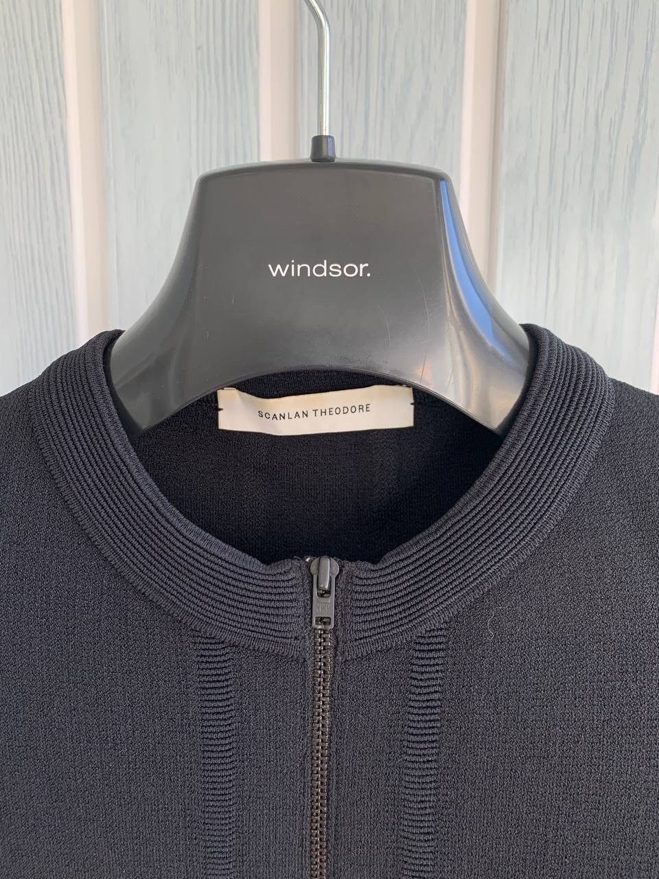 Designer × Scanlan Theodore Scanlan Theodore Black Crepe Knit Viscose & Polyamide Jacket Size S / US 4 / IT 40 - 13 Thumbnail
