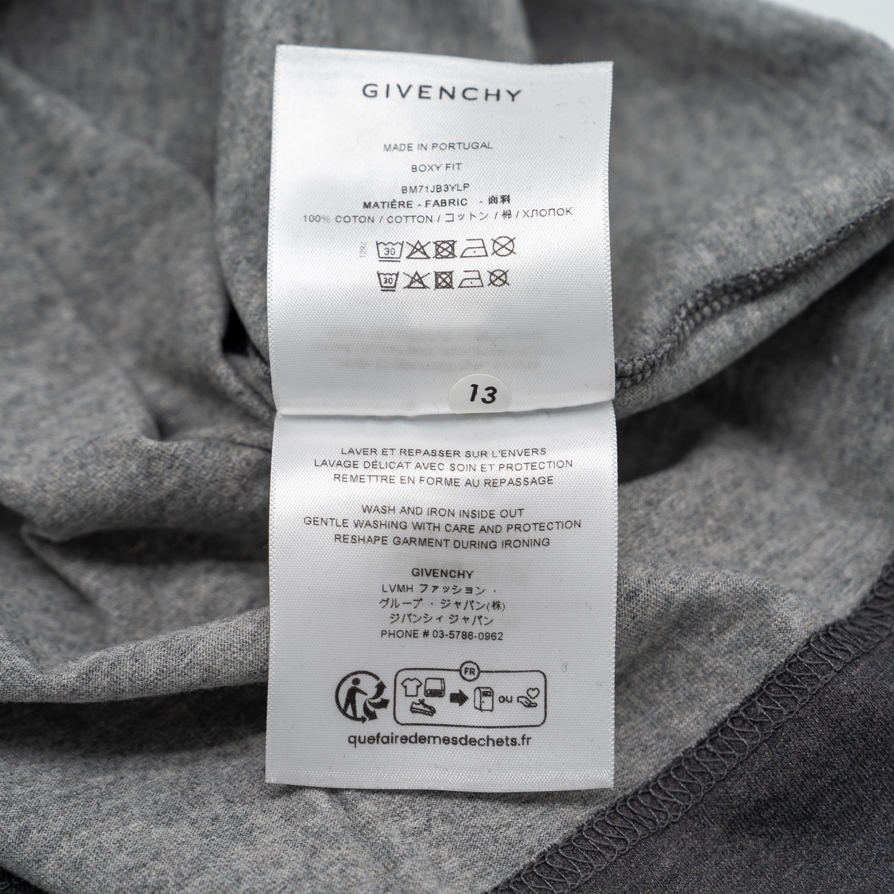 Givenchy XL Givenchy Floral Graphic Faded Grey T-Shirt Size US XL / EU 56 / 4 - 6 Thumbnail