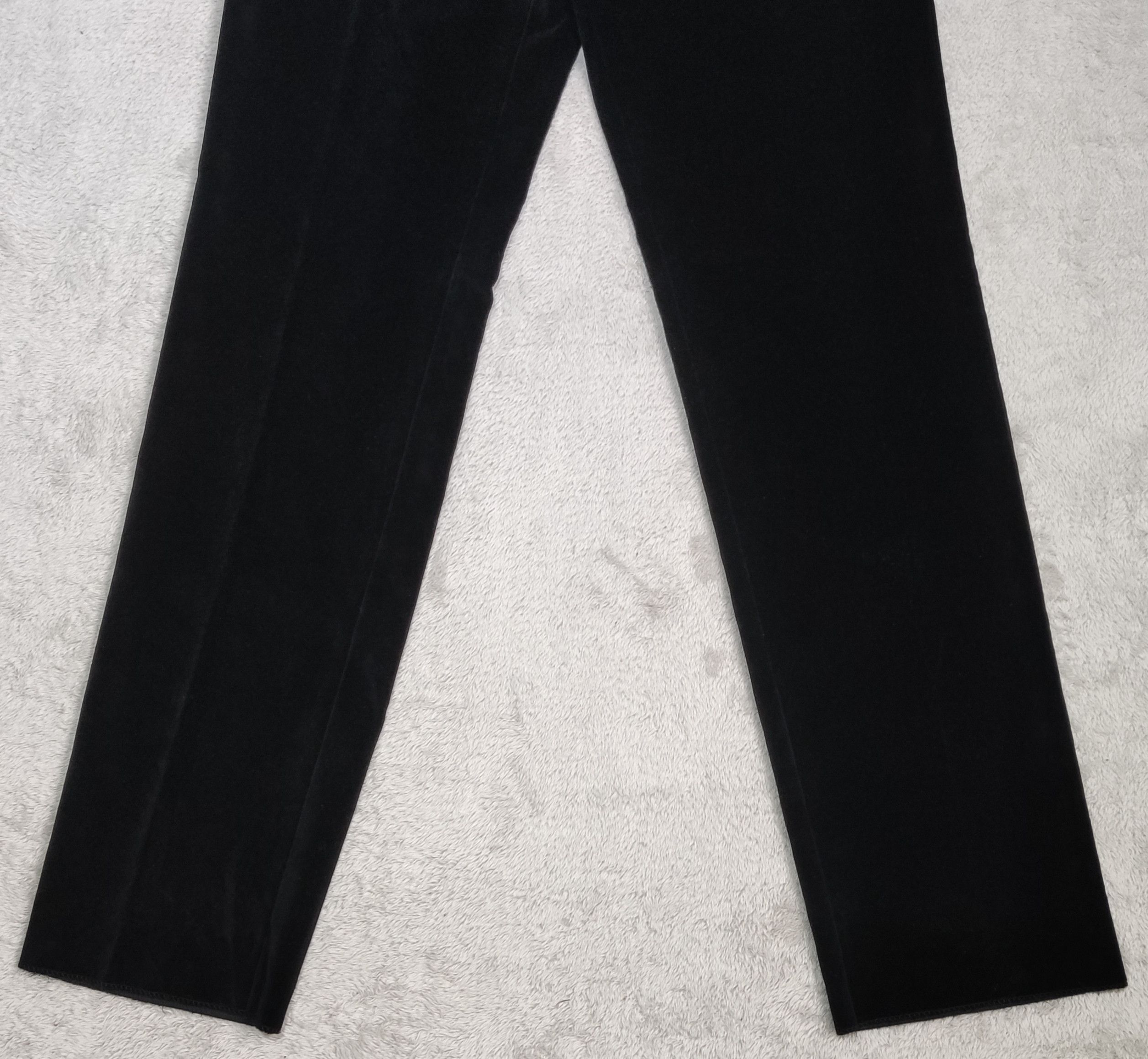 agnes b. Vintage NWT agnès b. homme Paris Black Velvet -France Made Size US 29 - 4 Thumbnail