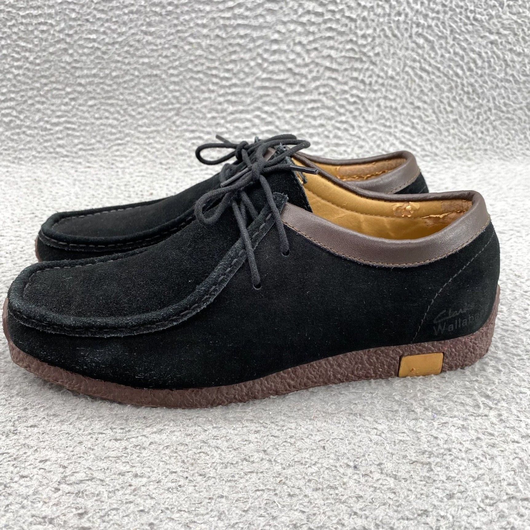 Clarks Clarks Wallabee Shoes Men's 8 Black Suede Low Top Casual Work Size US M / EU 48-50 / 2 - 4 Thumbnail