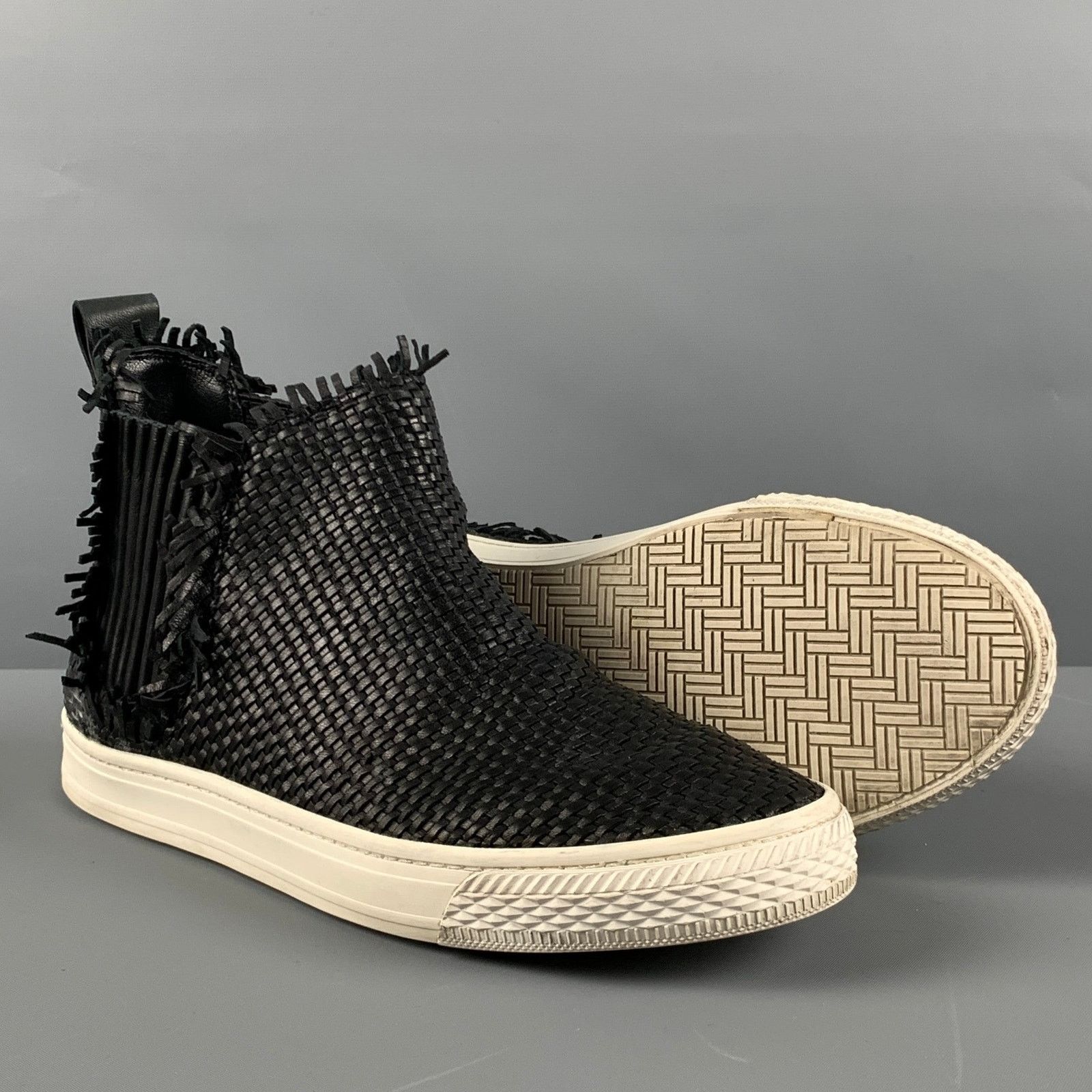 Loeffler Randall LOEFFLER RANDALL Size 8.5 Black White Leather Ankle Sneakers Size US 8.5 / IT 38.5 - 5 Thumbnail