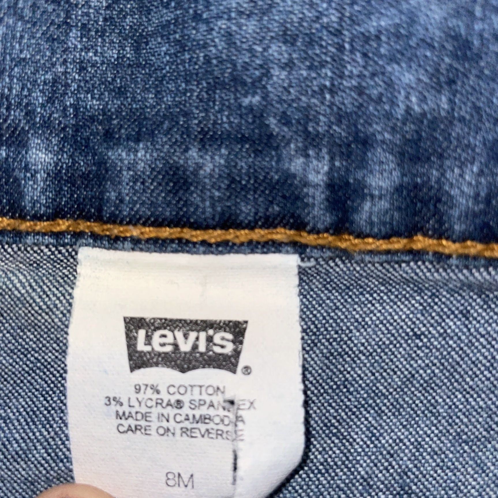 Levi's VINTAGE Levis Strauss Co blue jeans Womens 30 x 30 Regular 30 Inseam Blue Straight Jeans Womens Size 30" / US 8 / IT 44 - 3 Thumbnail